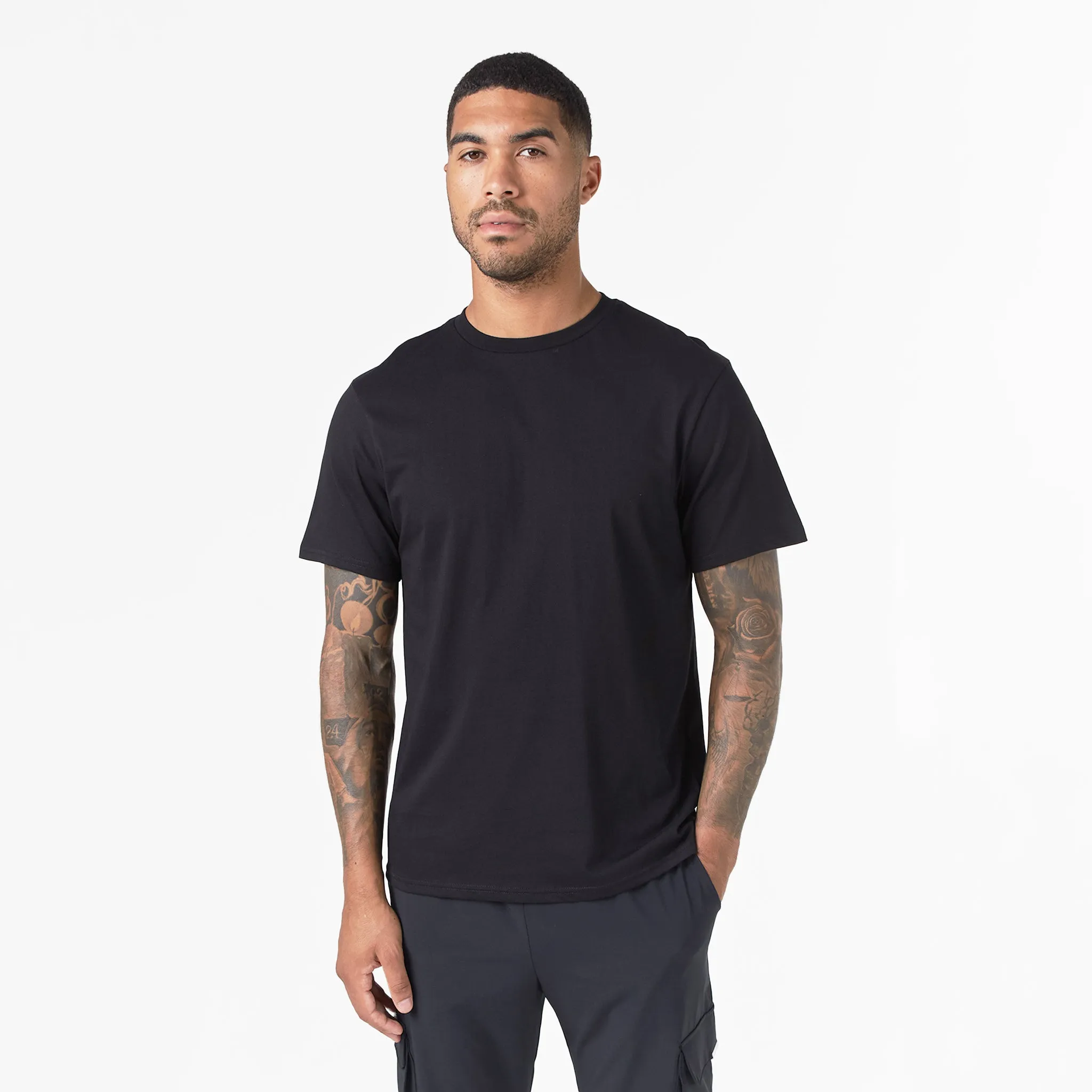 2-Pack Core Relaxed Fit T-Shirts | Black/White