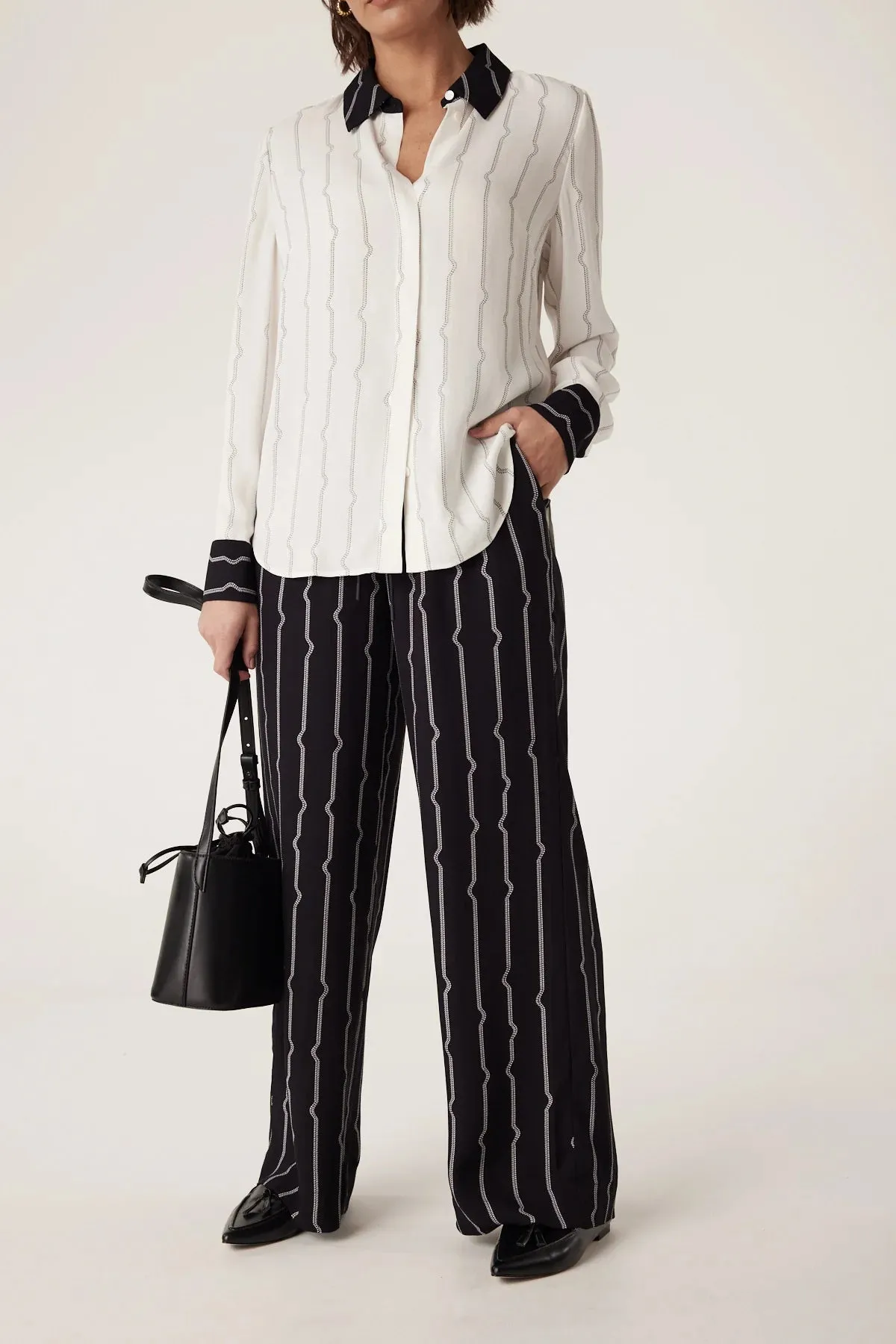 Allegra Pulse Print Stripe Pant