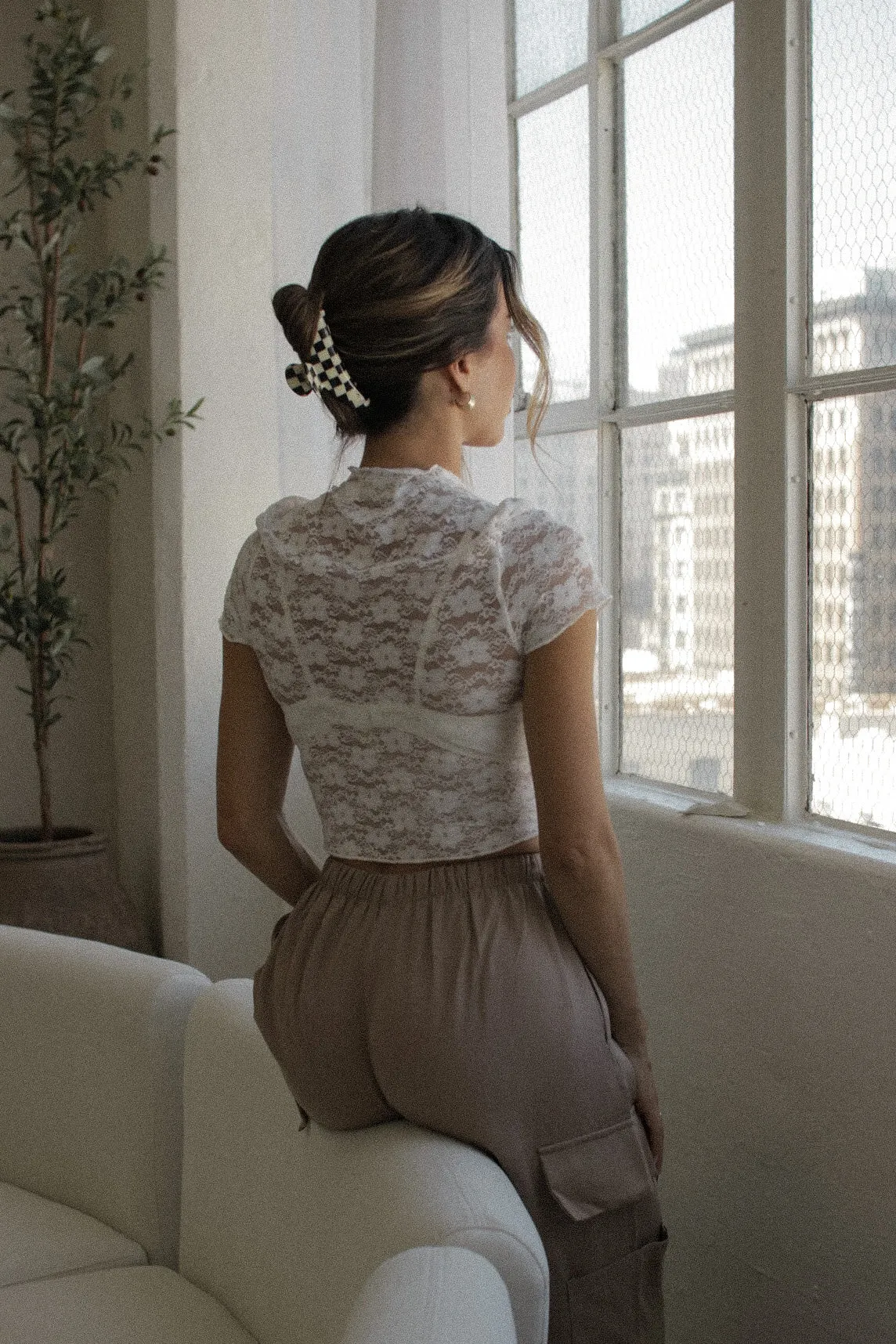 Almond Latte Relaxed Cargo Pants