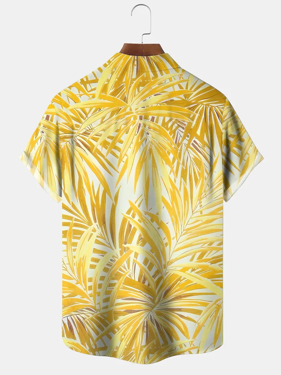 Alohadaddy Plant Coconut Tree Pocket Casual Short Sleeve Shirt