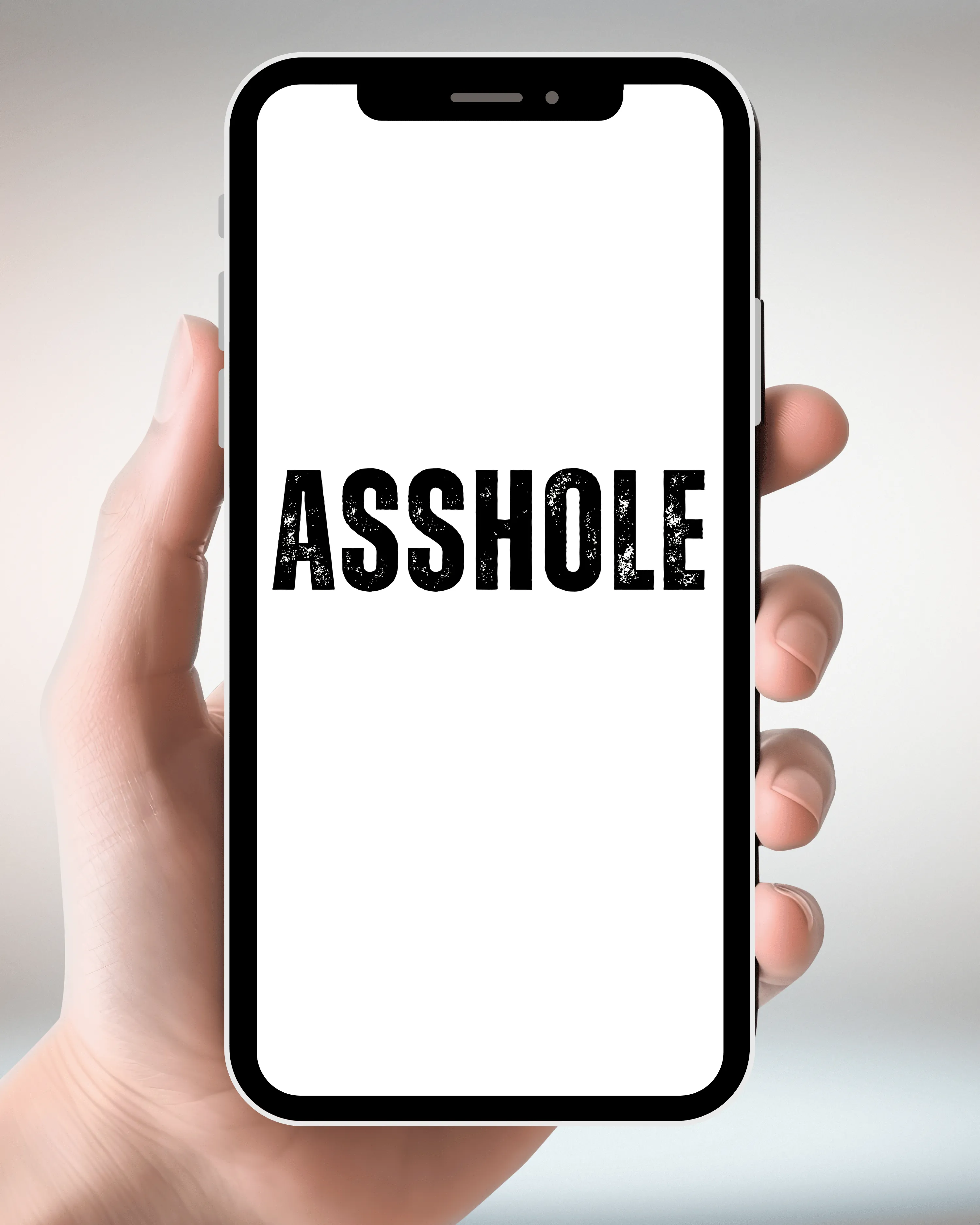 Asshole V-Neck QR Code