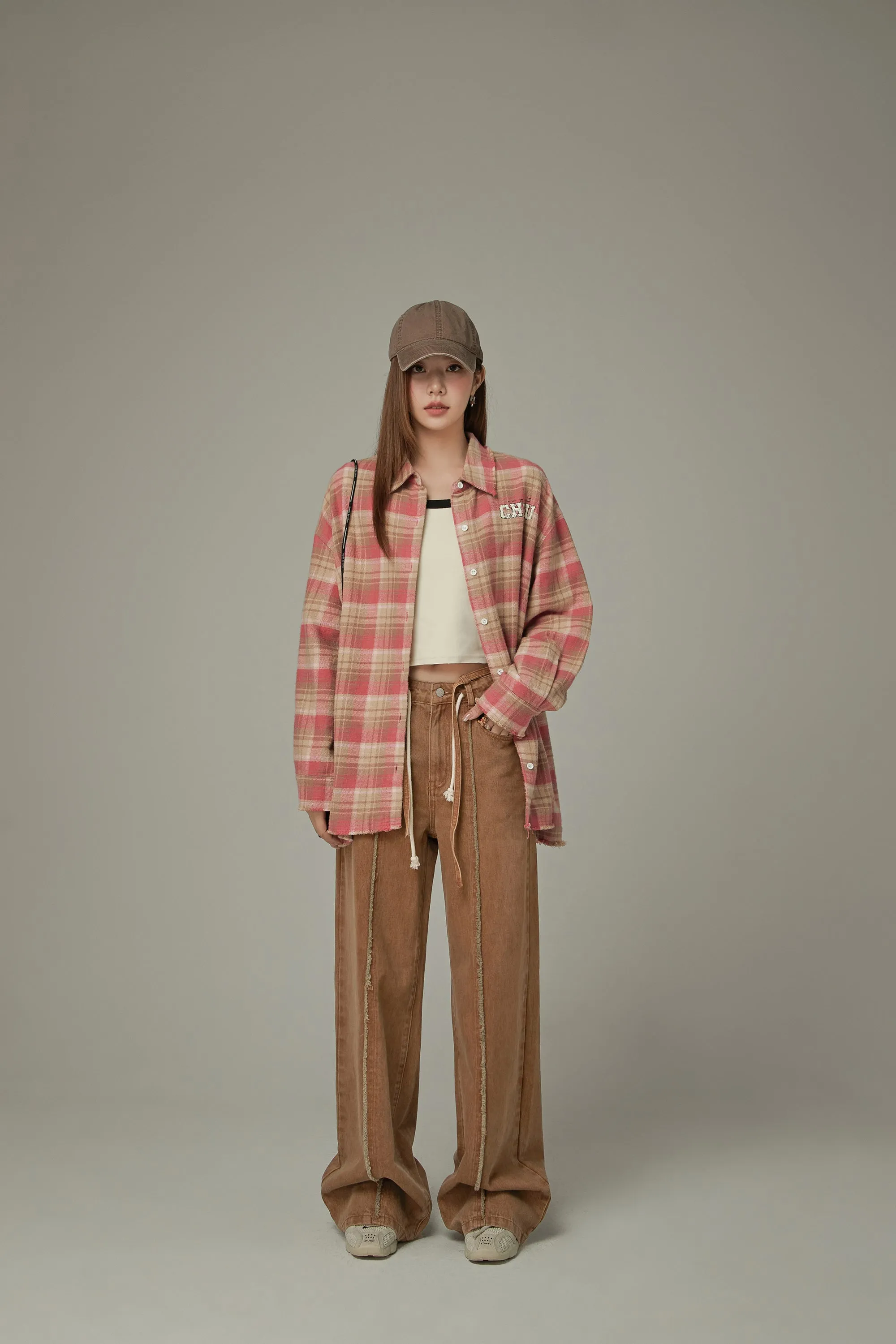 Basic Checked Boxy Shirt