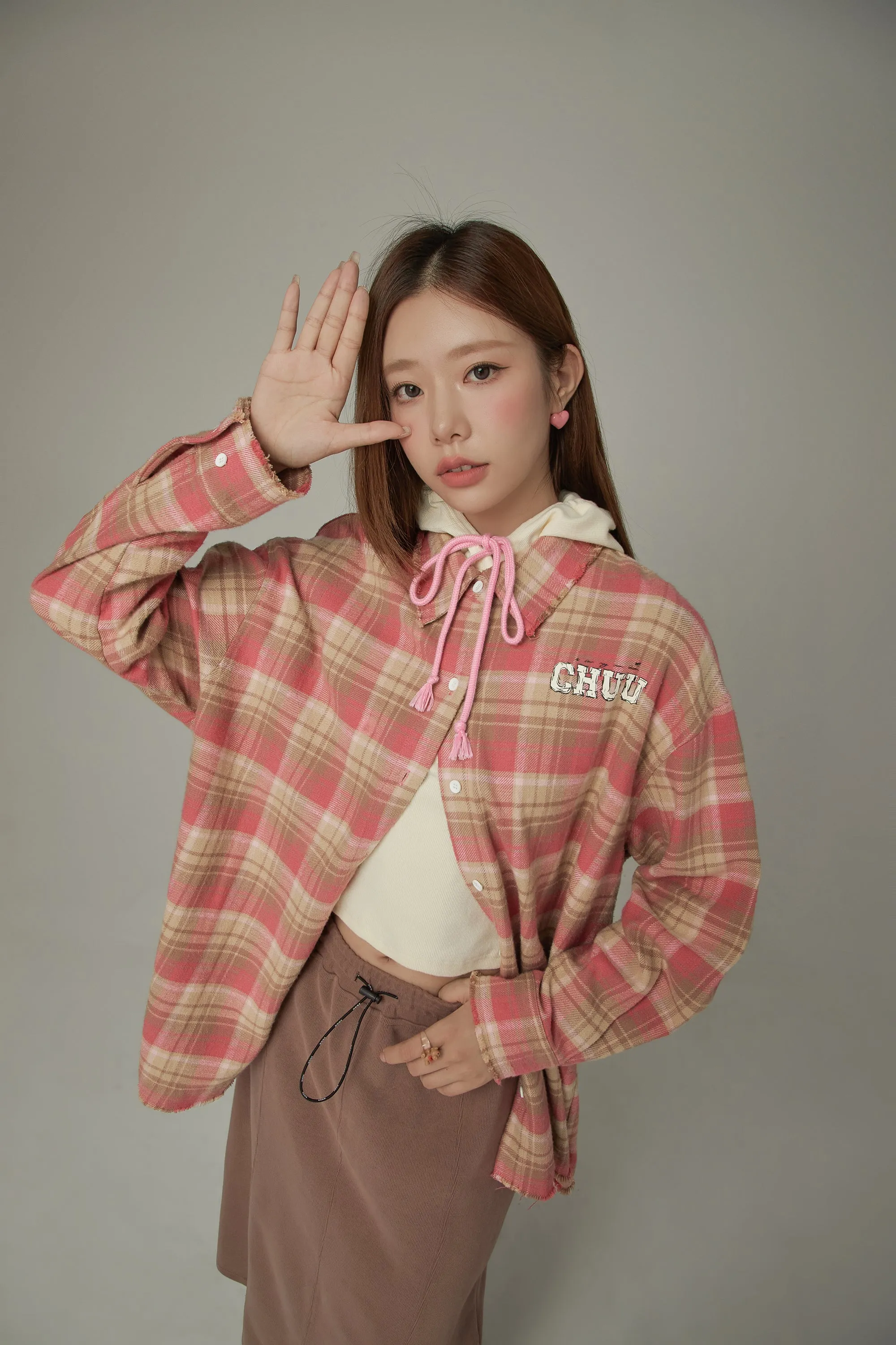 Basic Checked Boxy Shirt