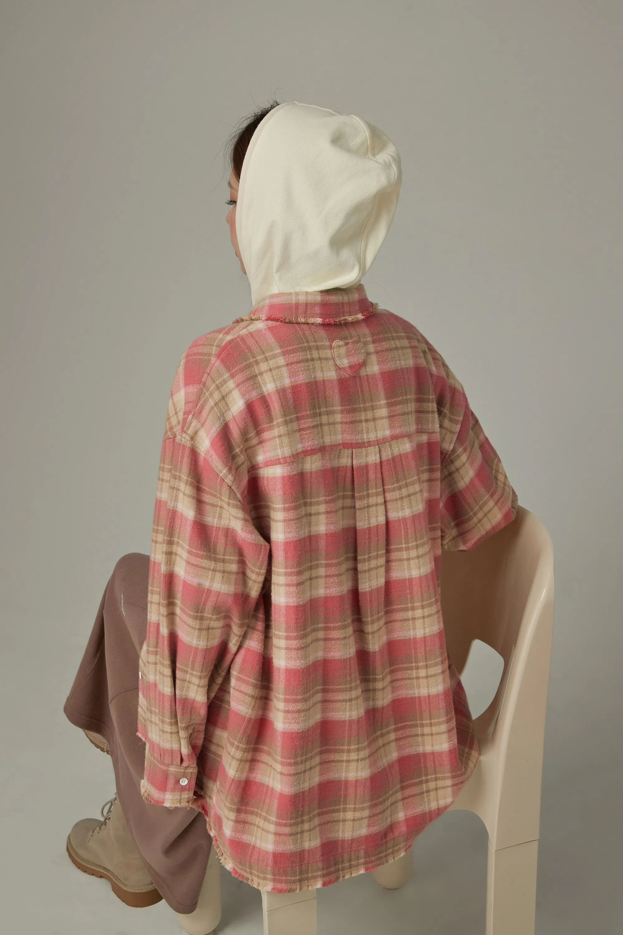 Basic Checked Boxy Shirt