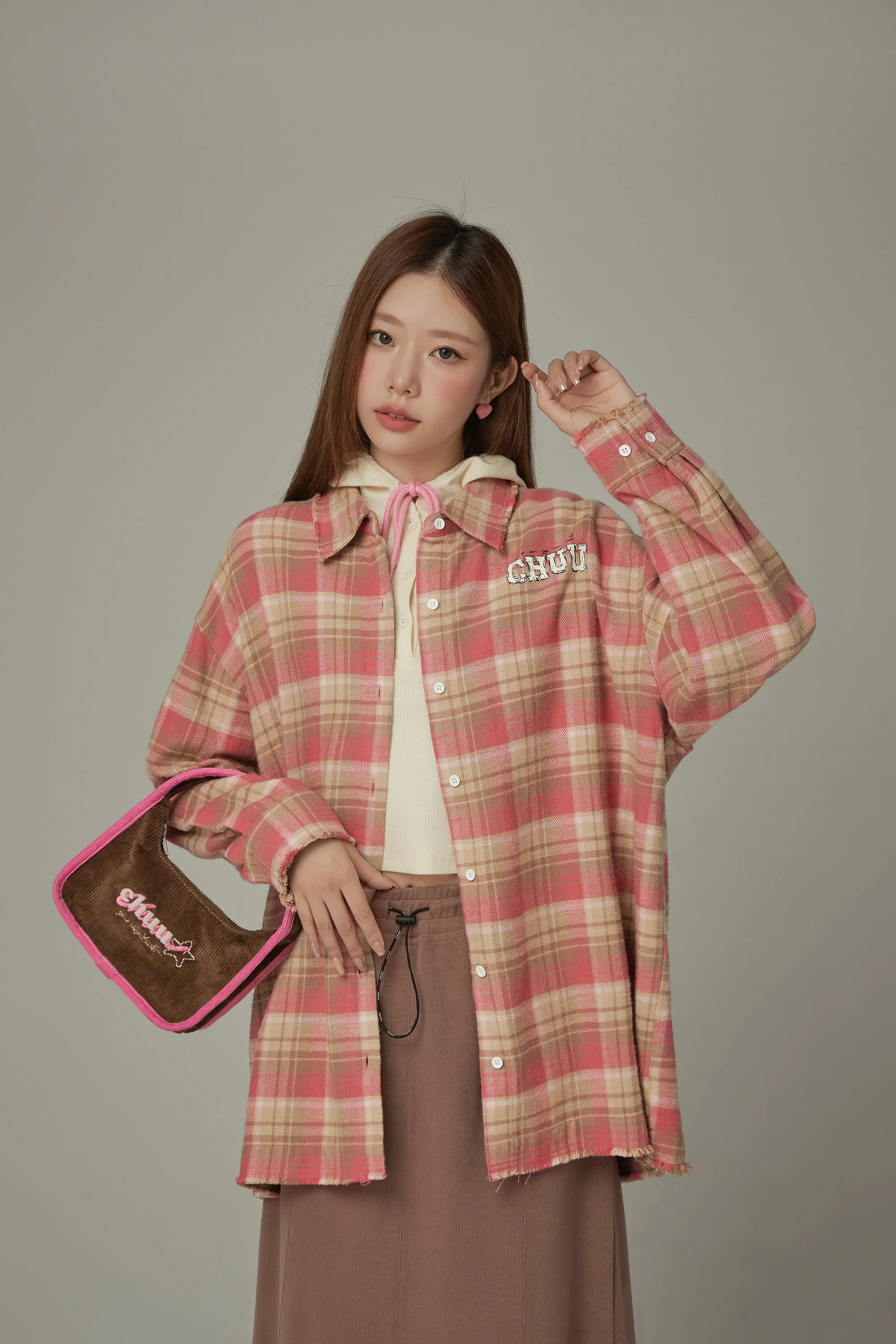 Basic Checked Boxy Shirt
