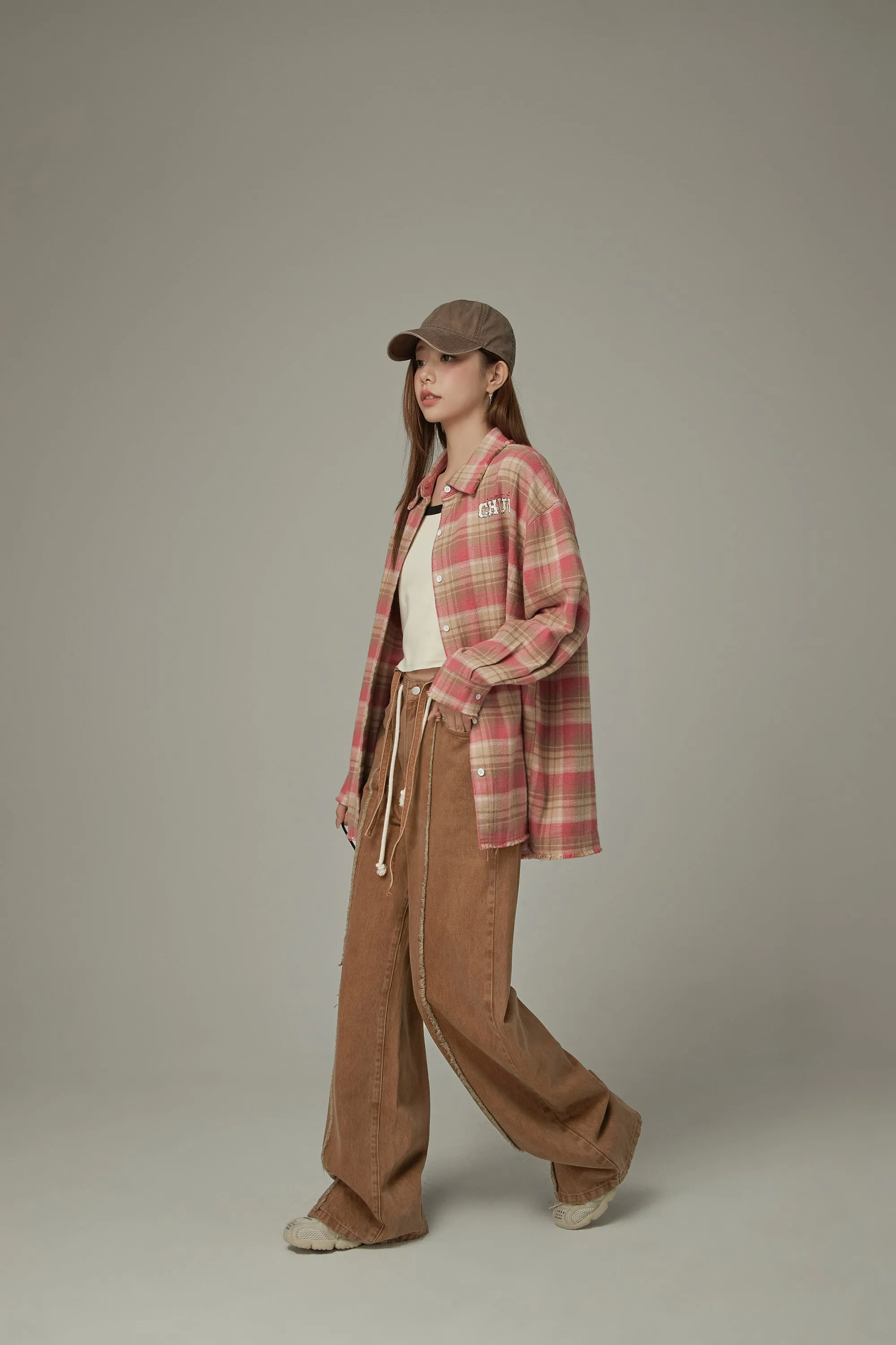 Basic Checked Boxy Shirt