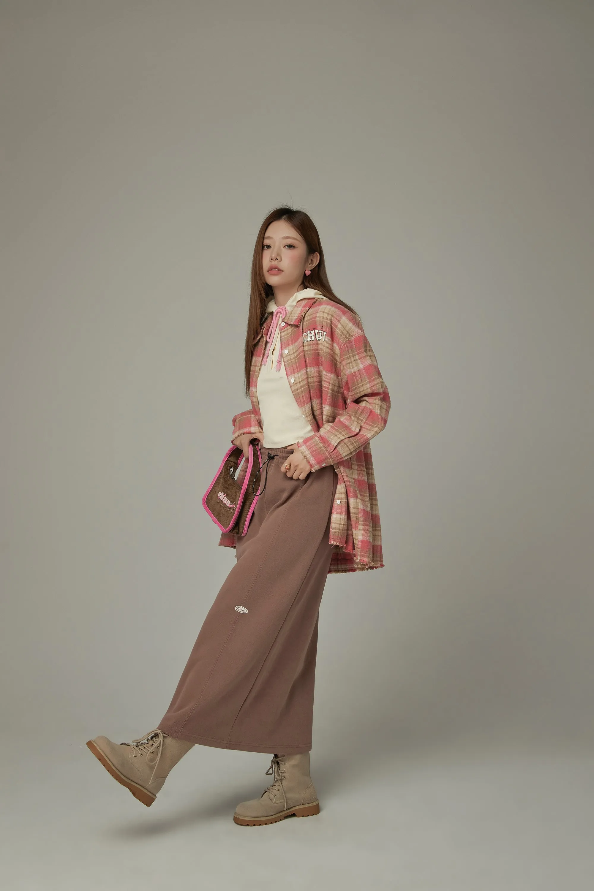 Basic Checked Boxy Shirt