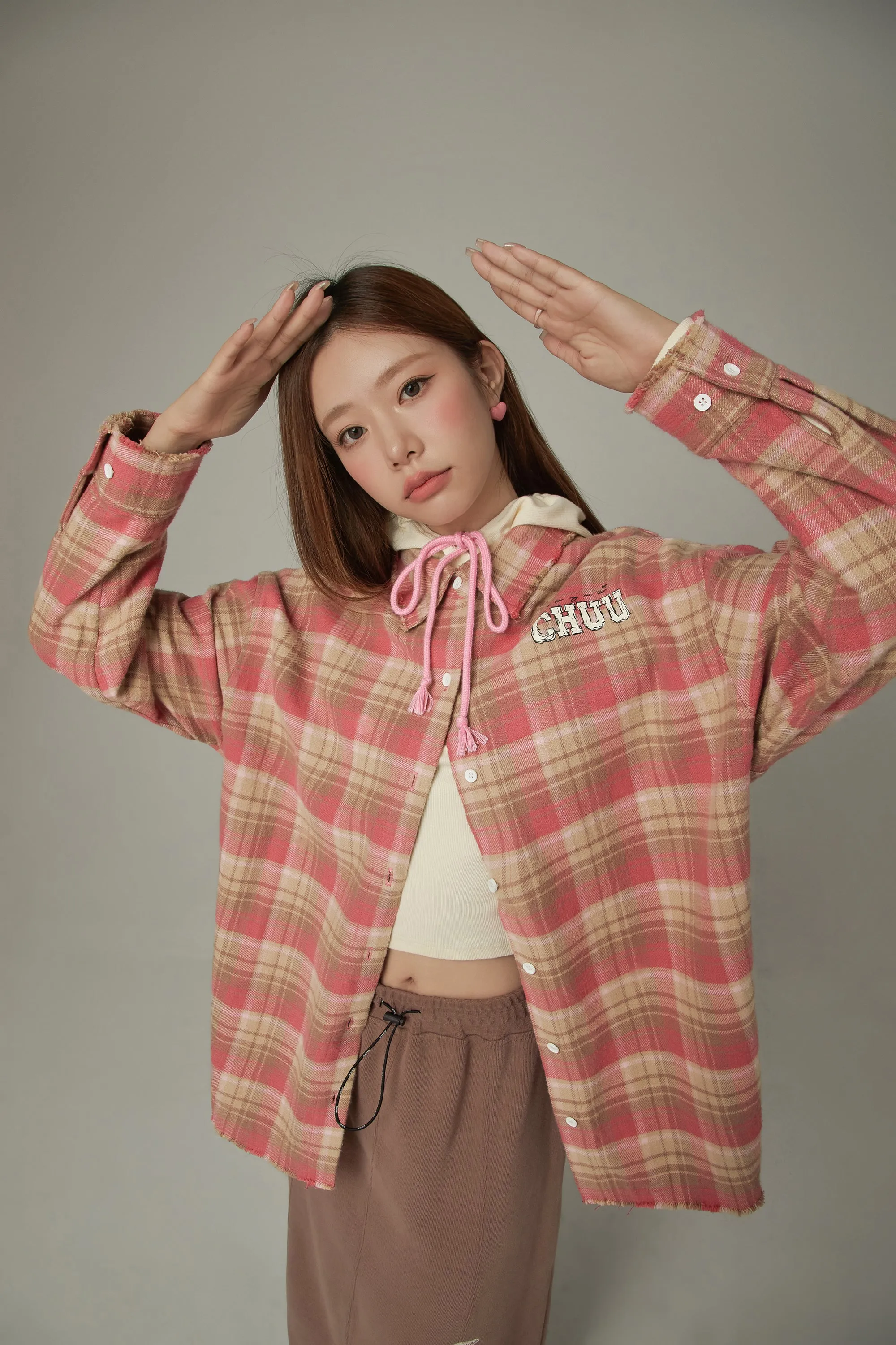 Basic Checked Boxy Shirt