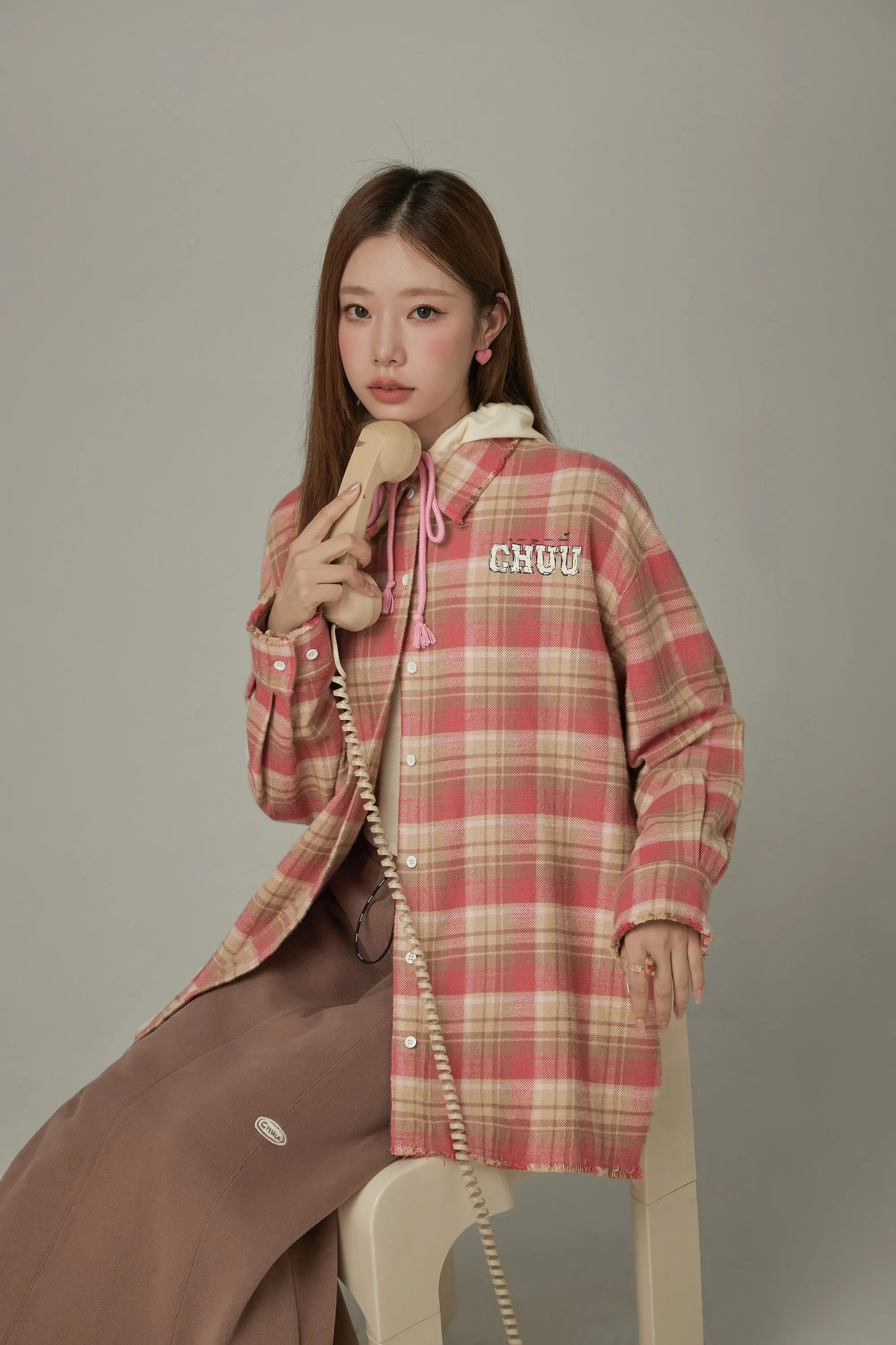 Basic Checked Boxy Shirt