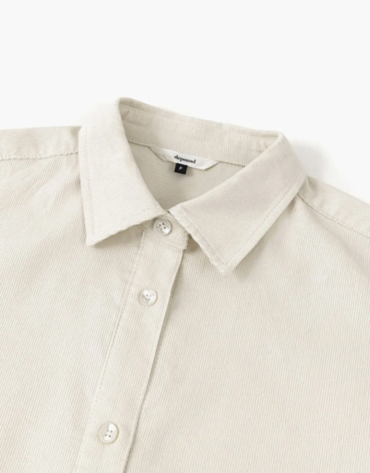 Basic Corduroy Shirts In Ivory