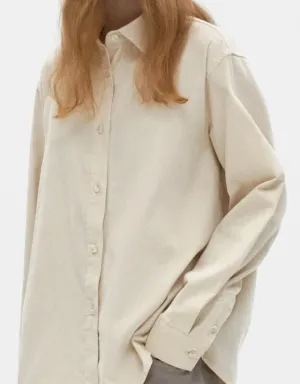 Basic Corduroy Shirts In Ivory