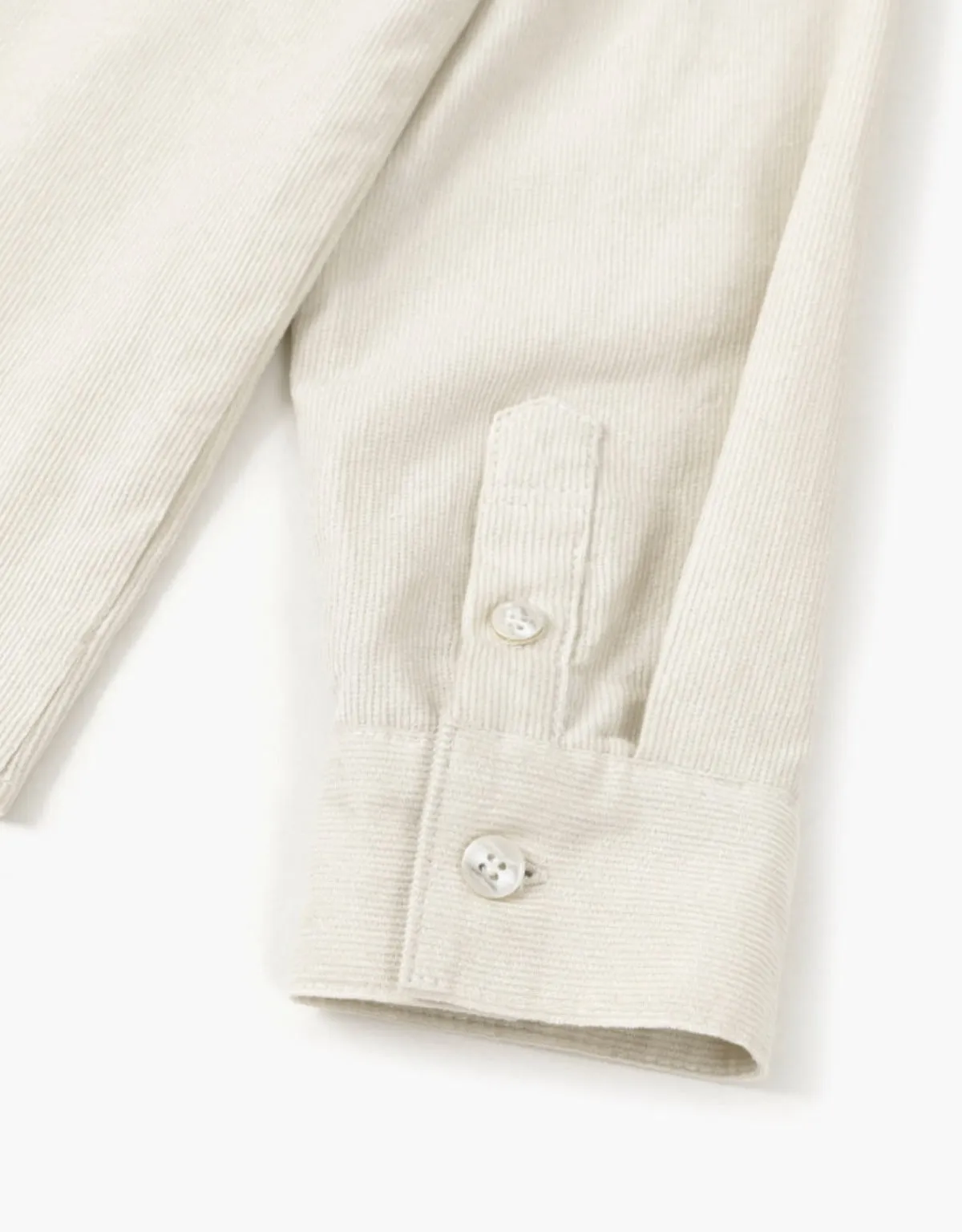 Basic Corduroy Shirts In Ivory