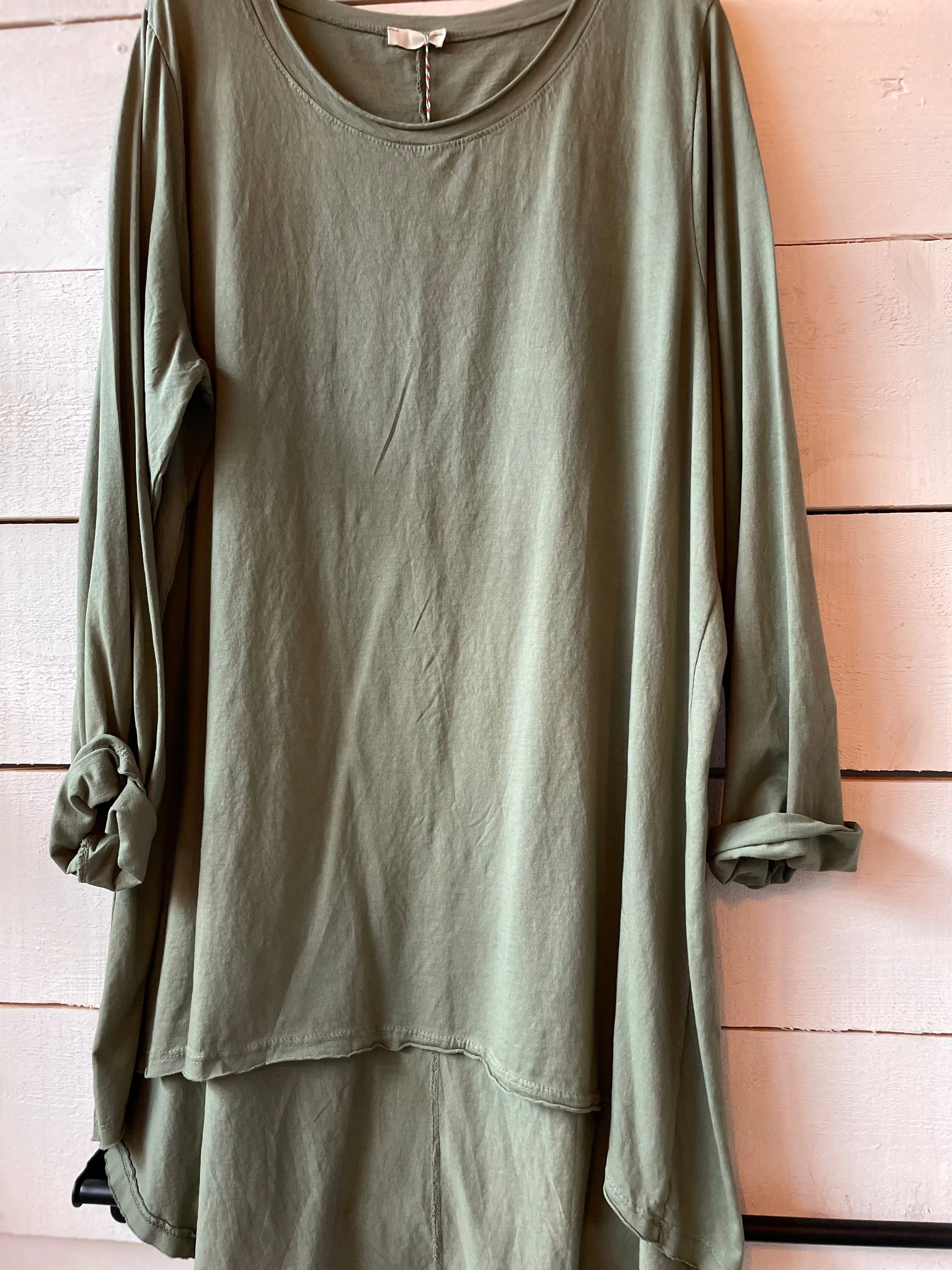 Basic Shirt mit Rundhalsausschnitt Langarm