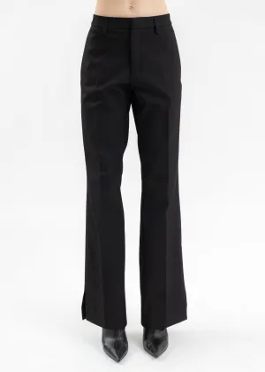 Black RELAXED TAILORED TROUSERS