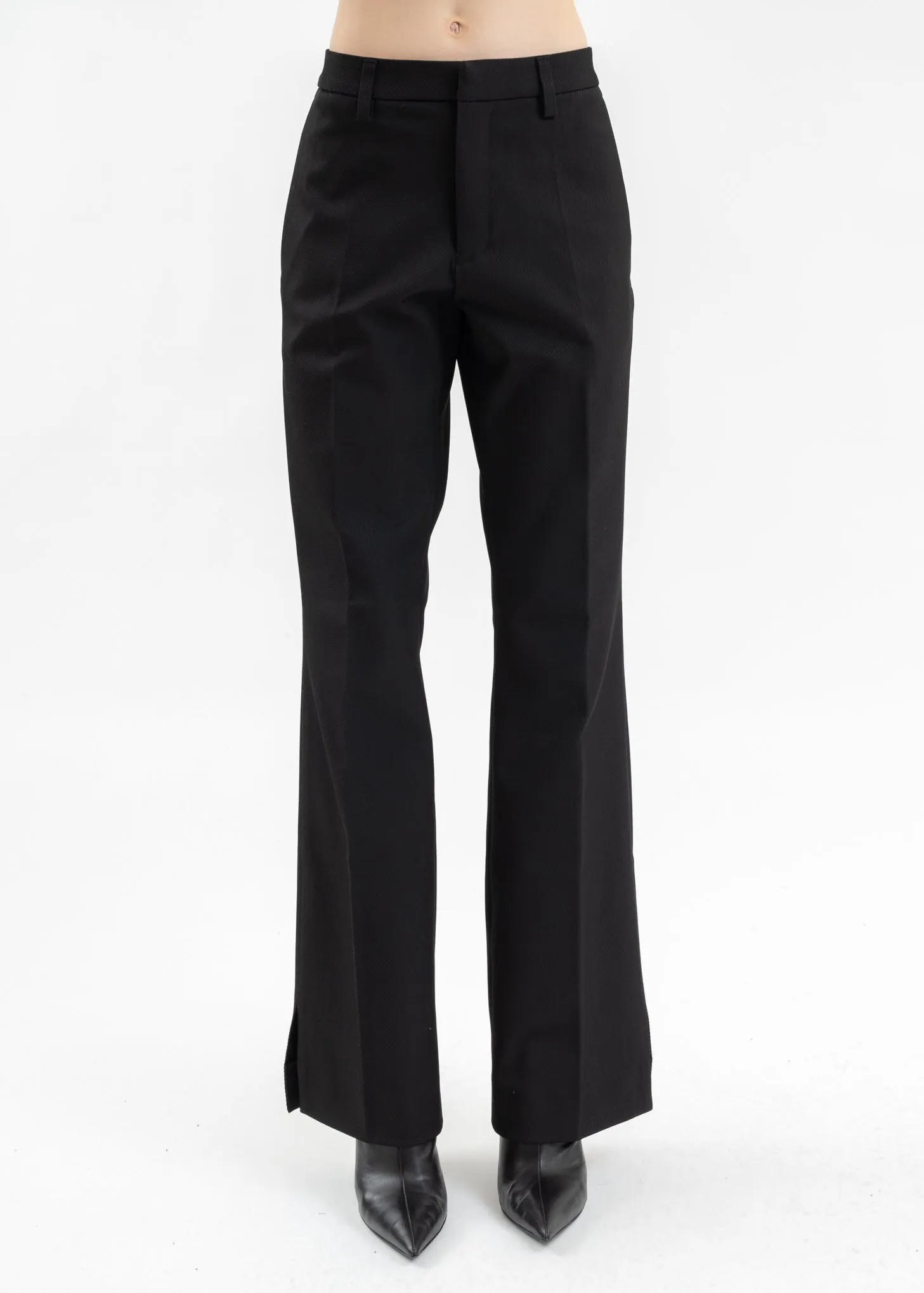 Black RELAXED TAILORED TROUSERS