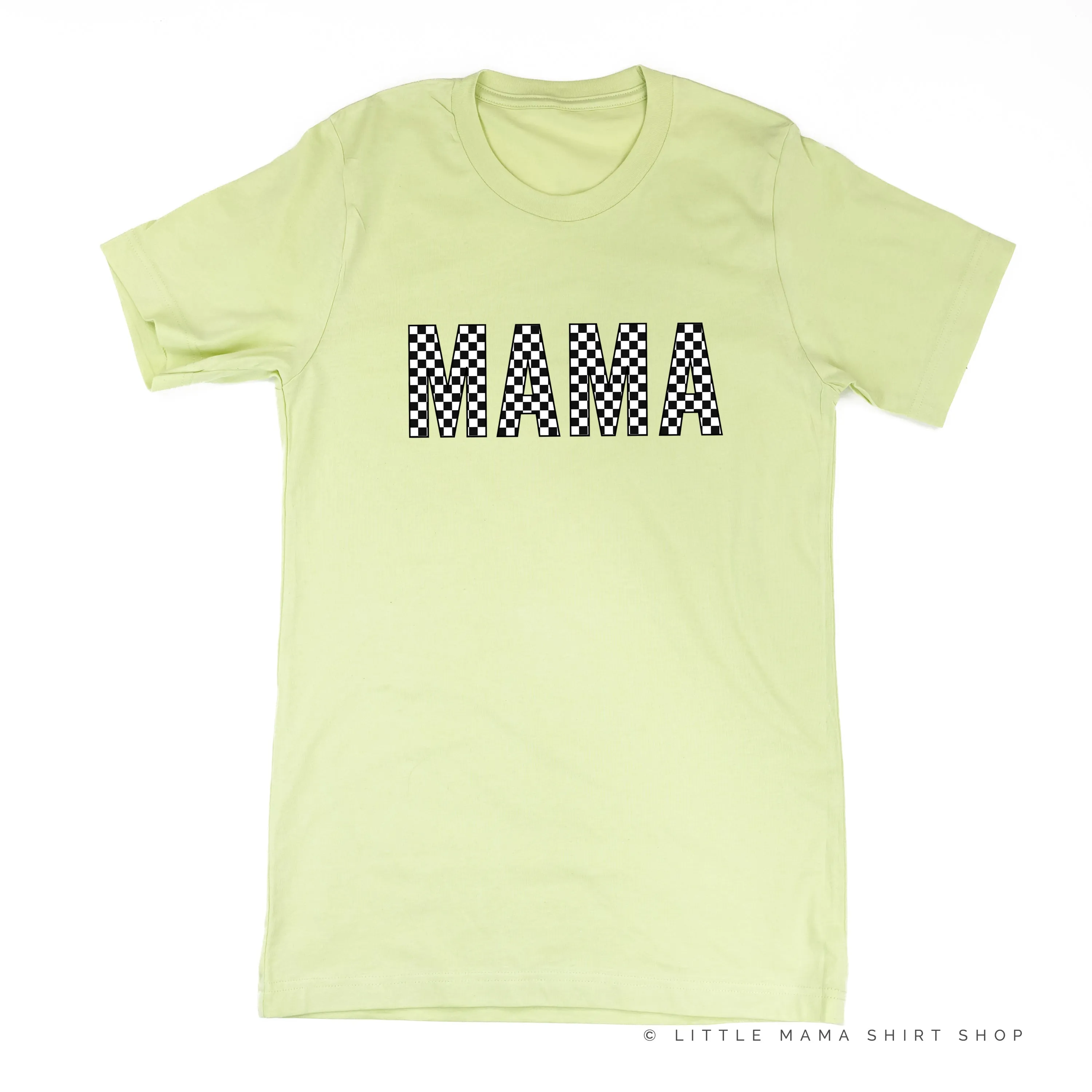 BLOCK FONT CHECKERS - MAMA - Unisex Tee