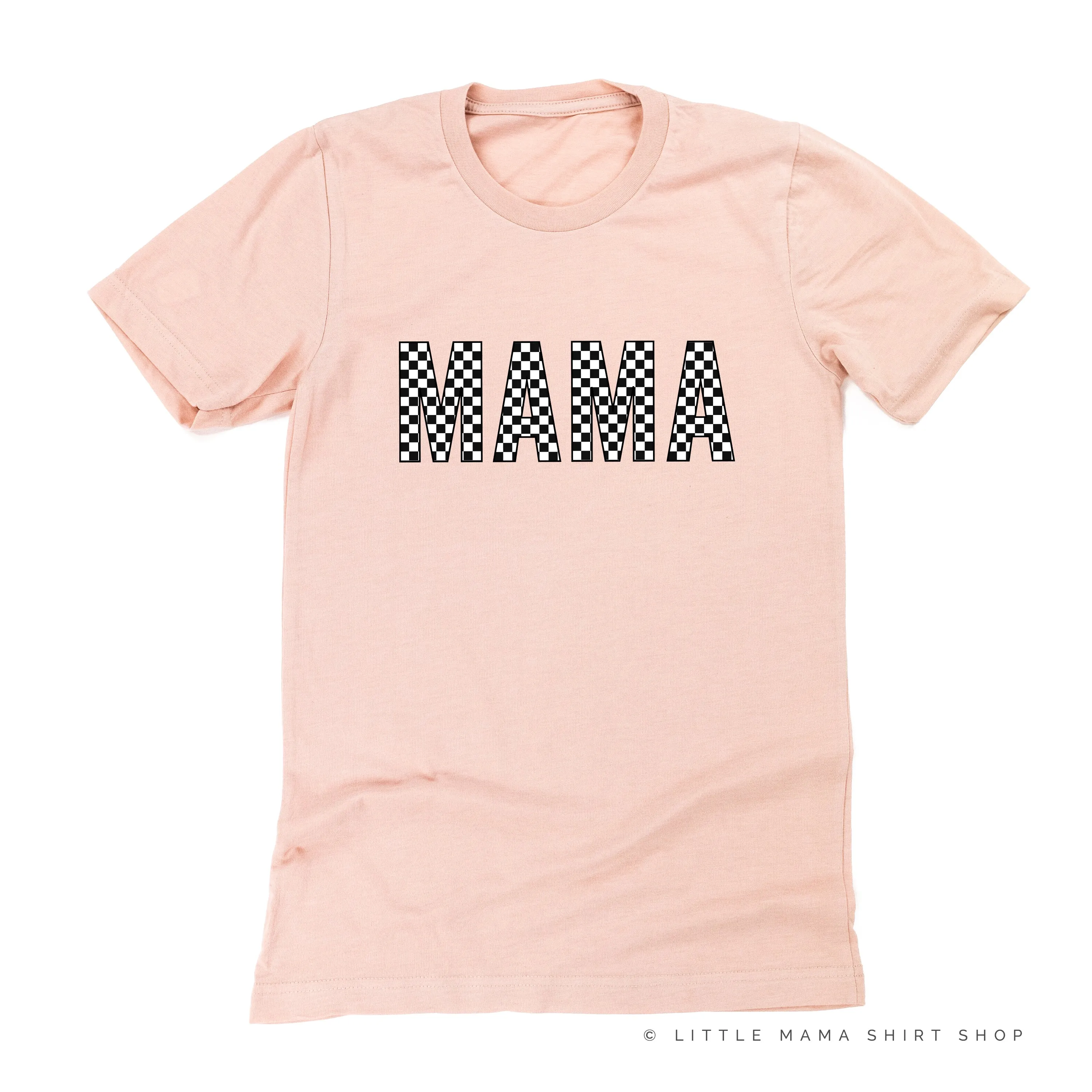 BLOCK FONT CHECKERS - MAMA - Unisex Tee