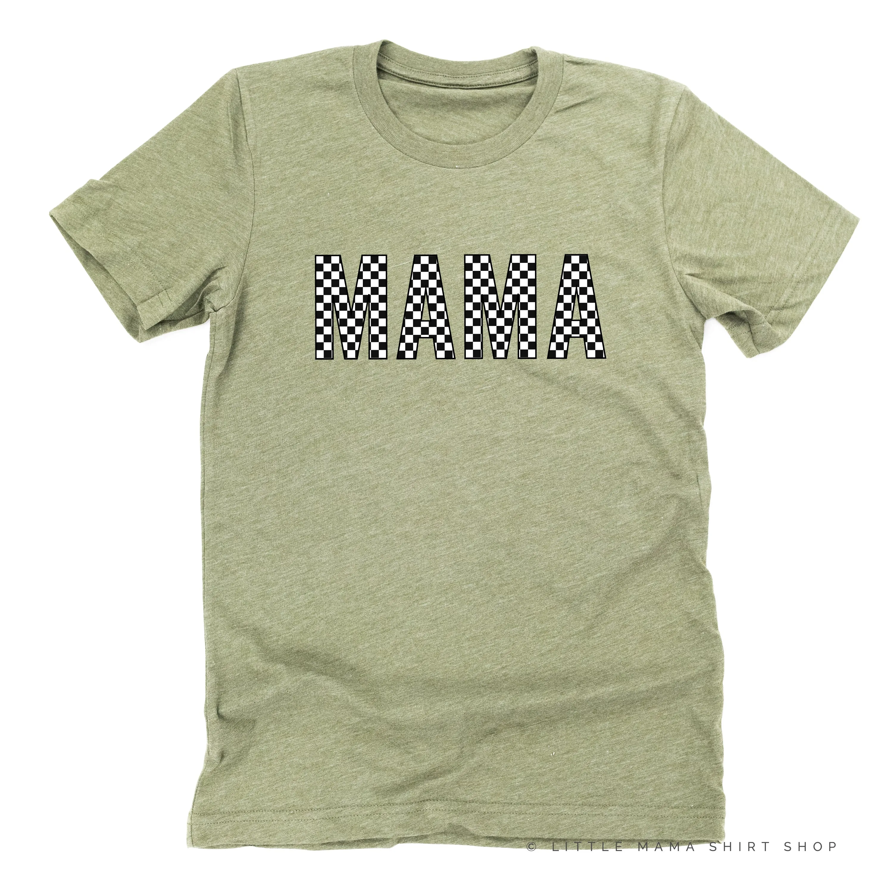 BLOCK FONT CHECKERS - MAMA - Unisex Tee