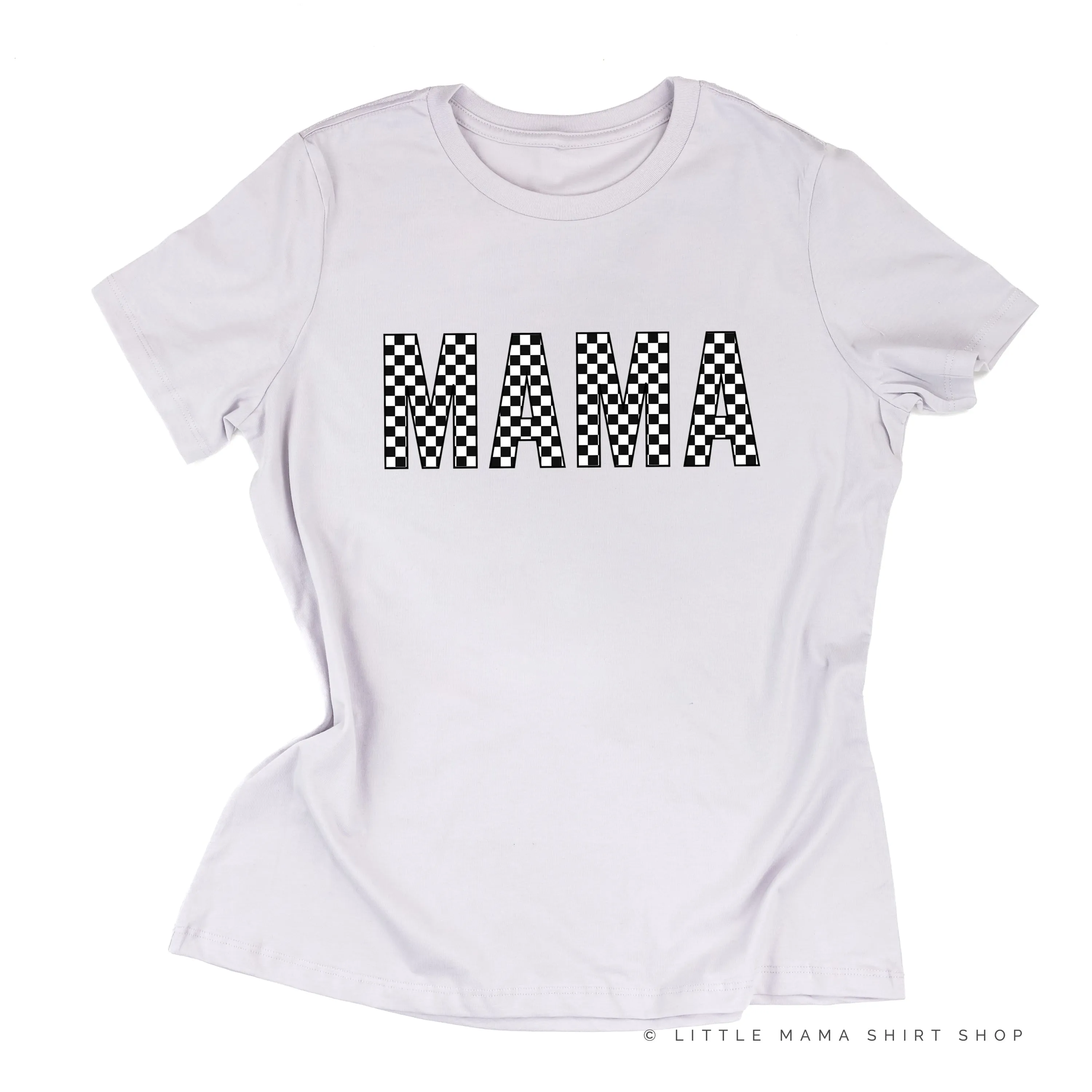 BLOCK FONT CHECKERS - MAMA - Unisex Tee