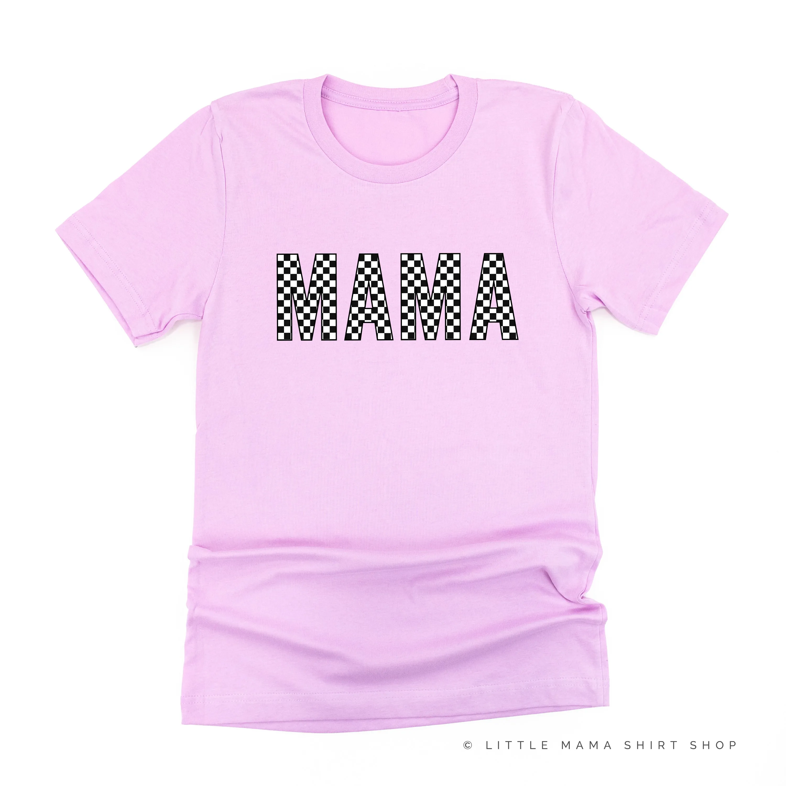 BLOCK FONT CHECKERS - MAMA - Unisex Tee