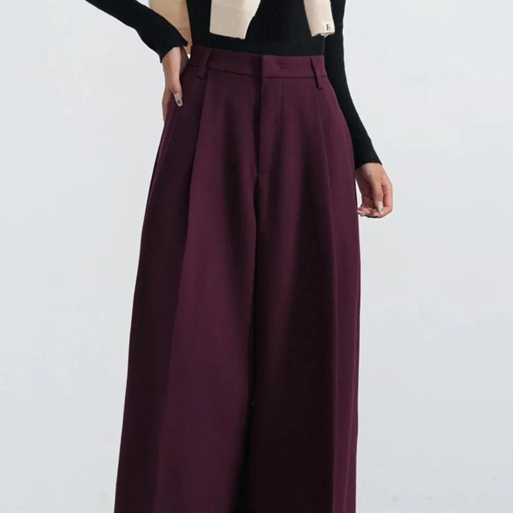 Bordeaux Breeze Palazzo Pants