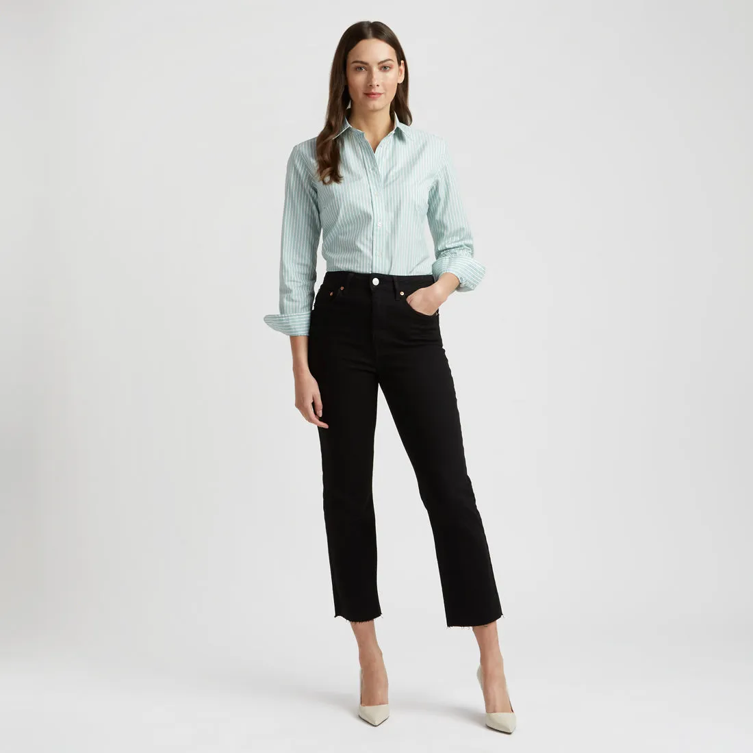 Buddette Exclusive Budd Stripe Shirt in Mint