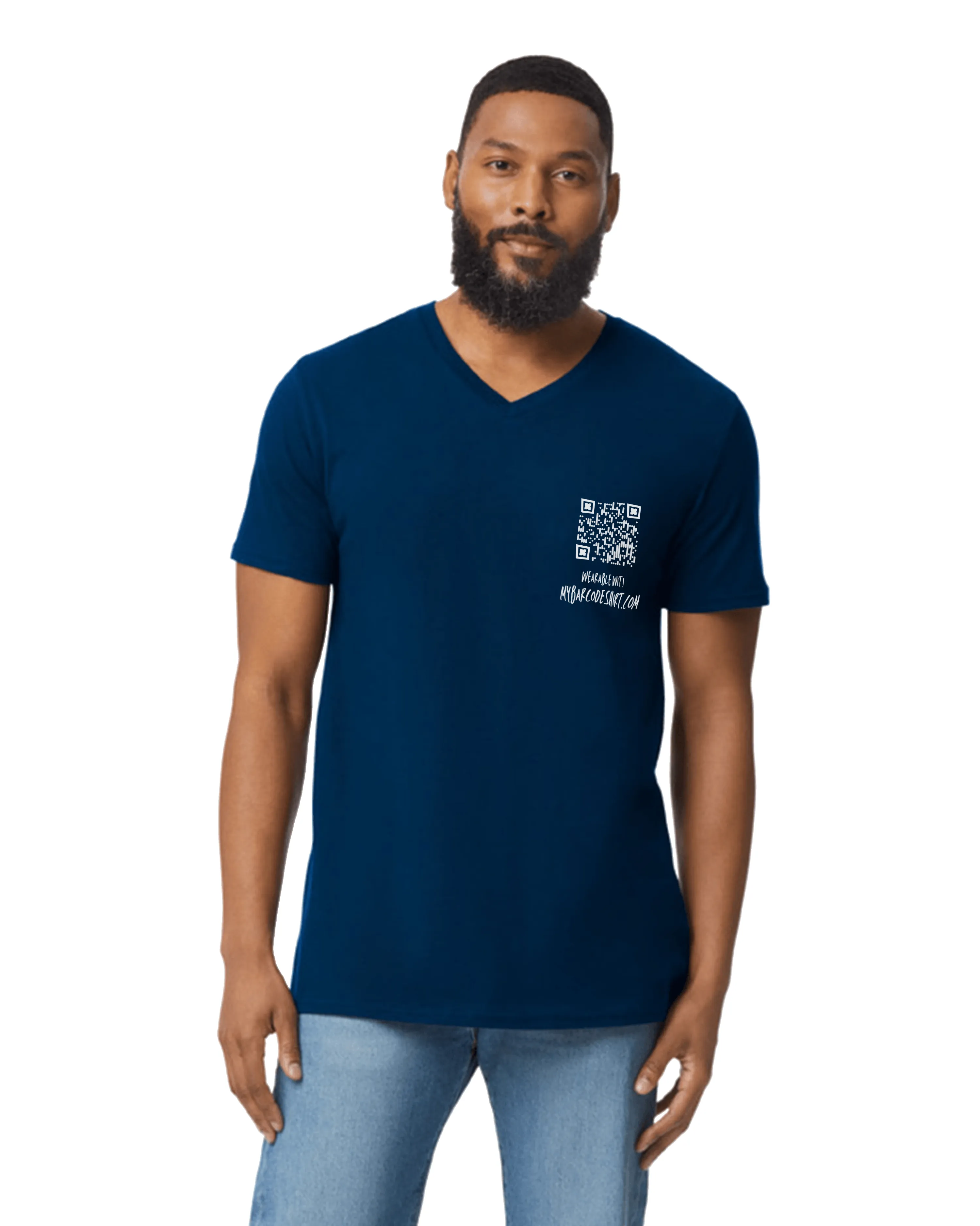 Cancer Sucks V-Neck QR Code