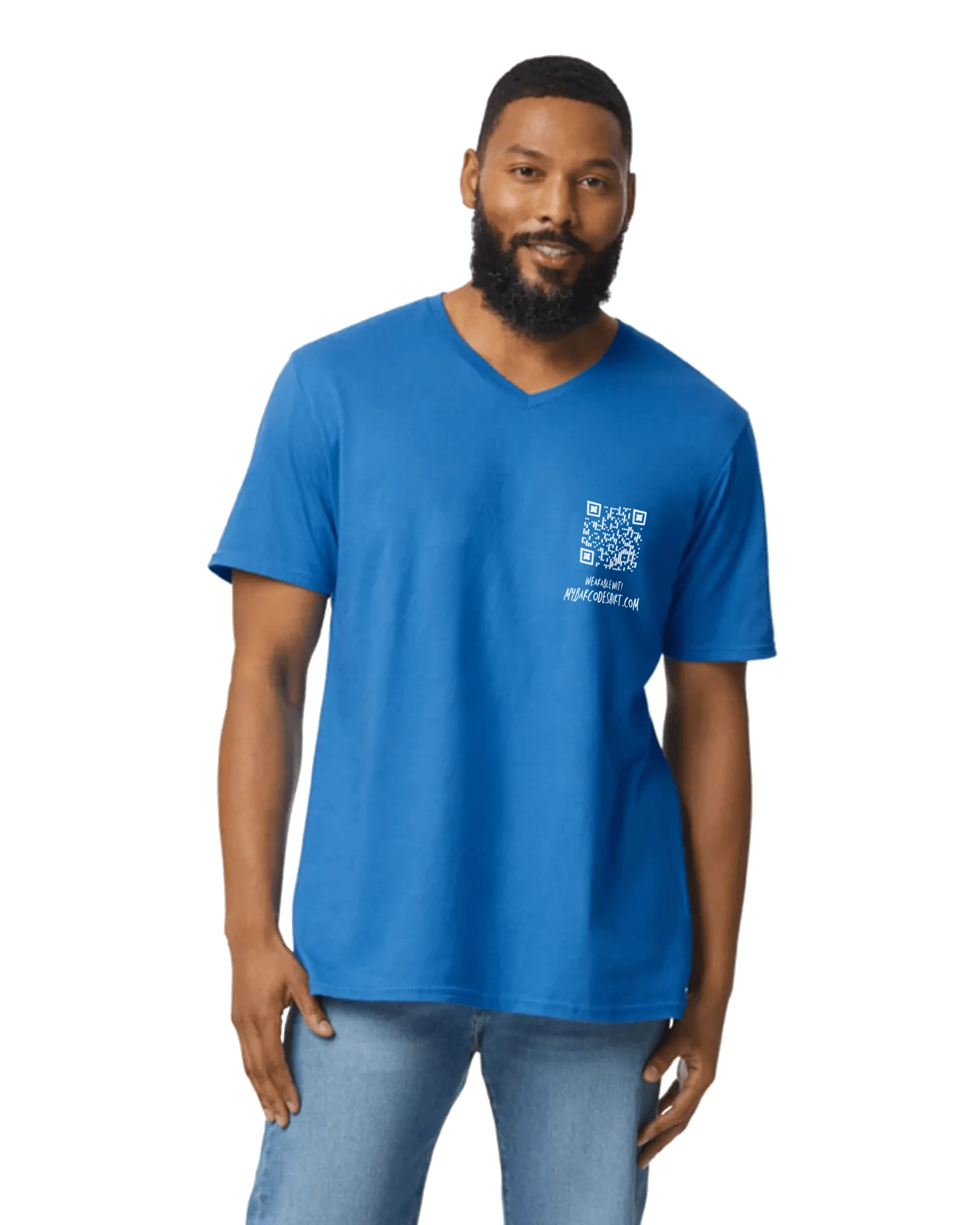 Cancer Sucks V-Neck QR Code