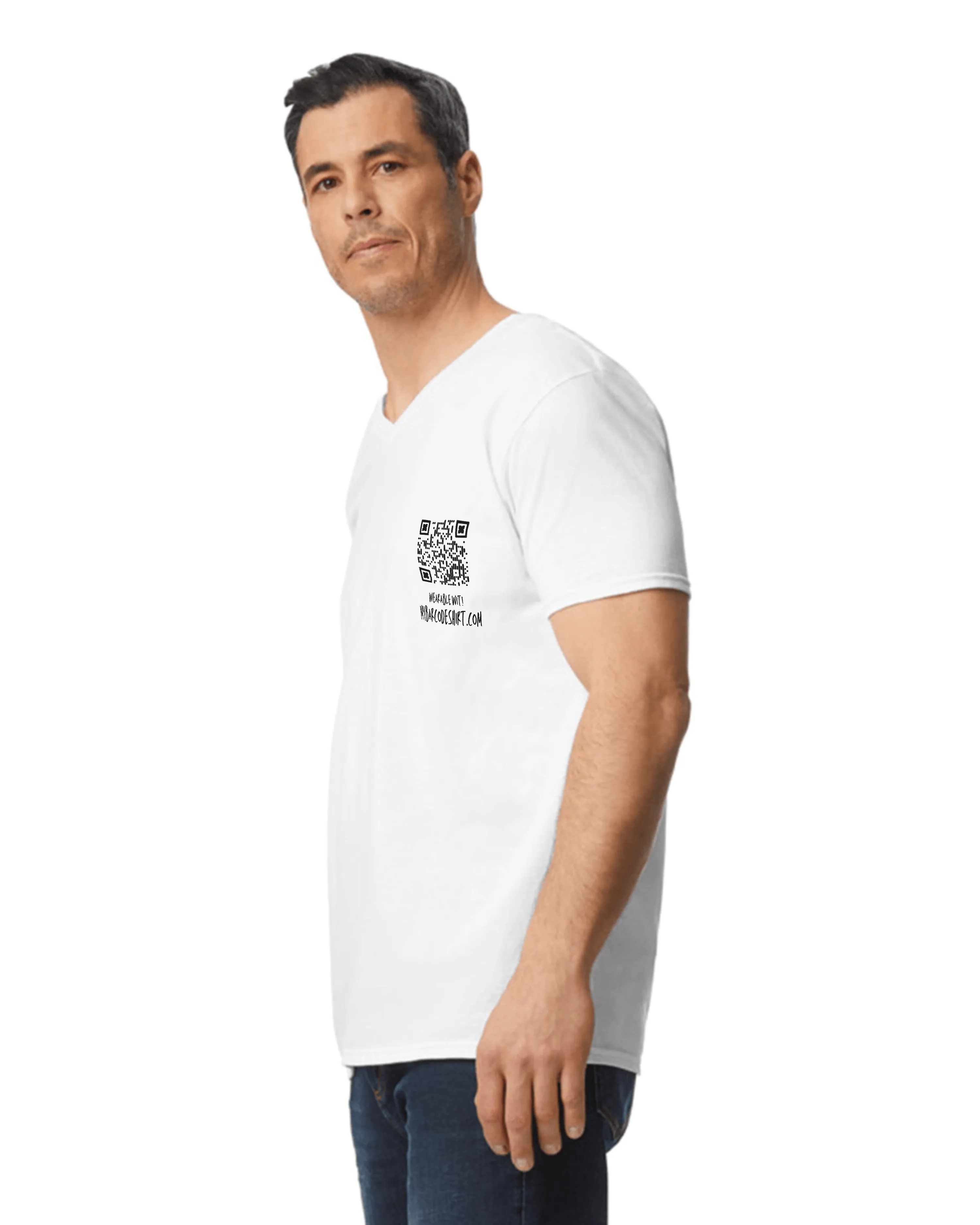 Cancer Sucks V-Neck QR Code