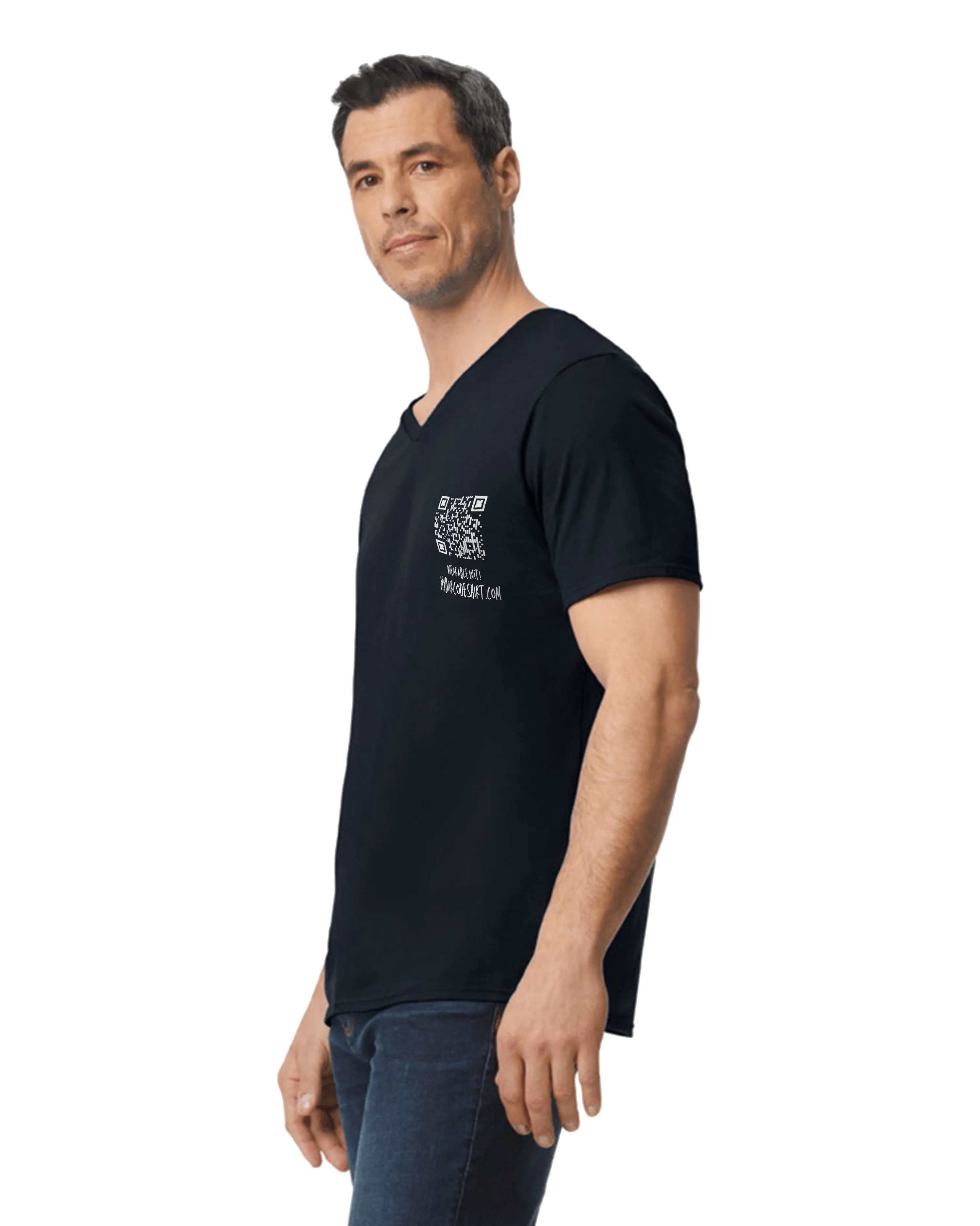 Cancer Sucks V-Neck QR Code