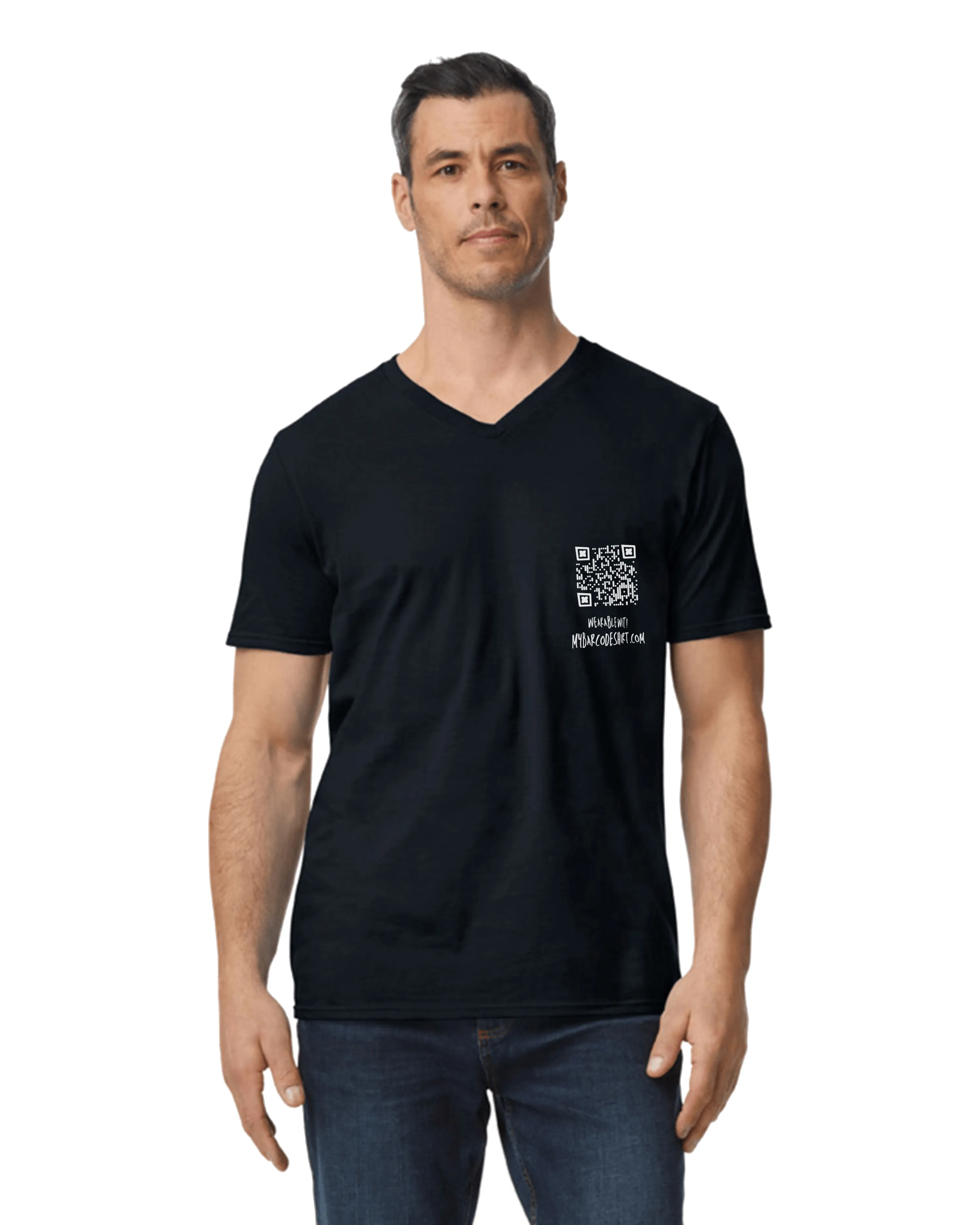 Cancer Sucks V-Neck QR Code