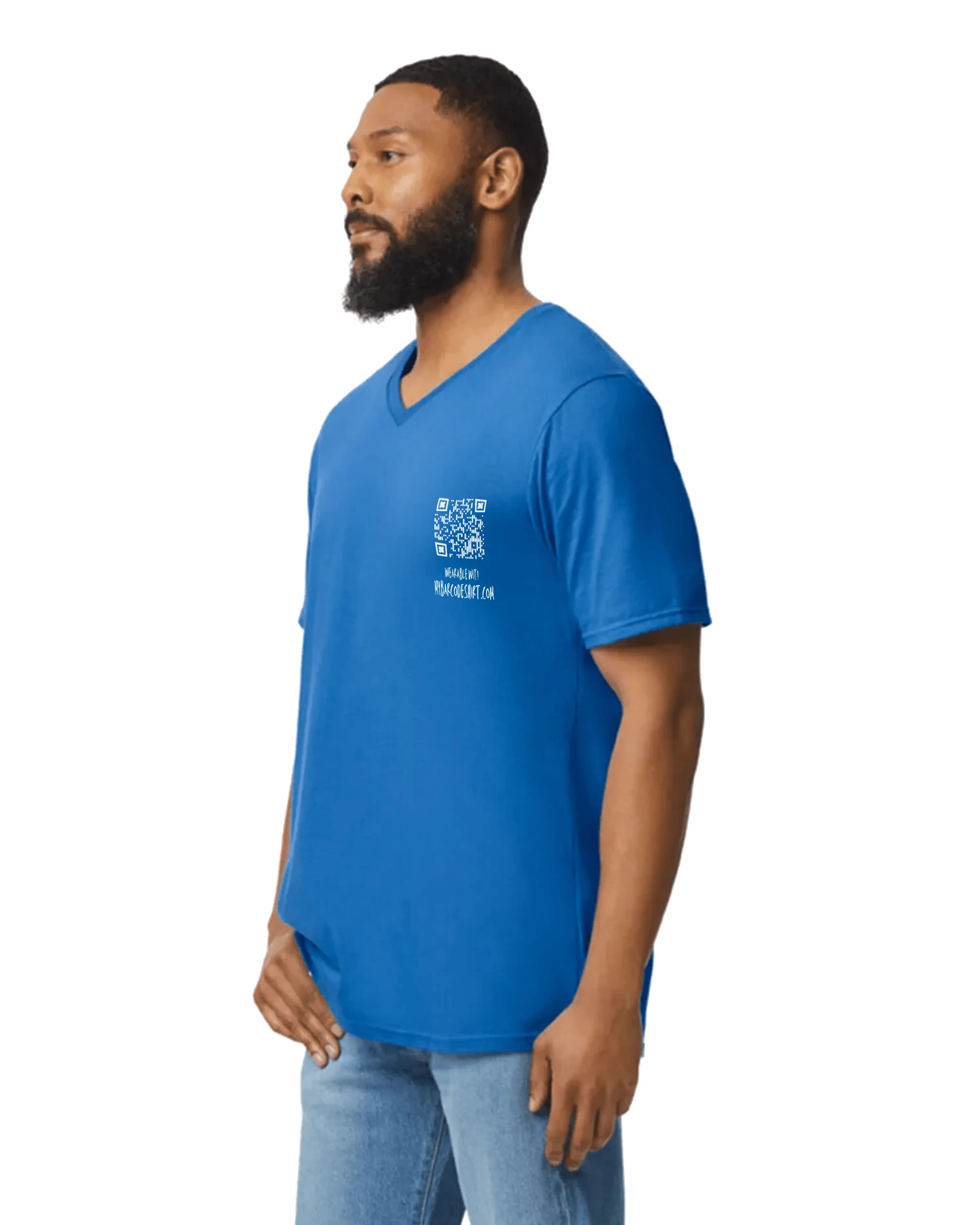 Cancer Sucks V-Neck QR Code