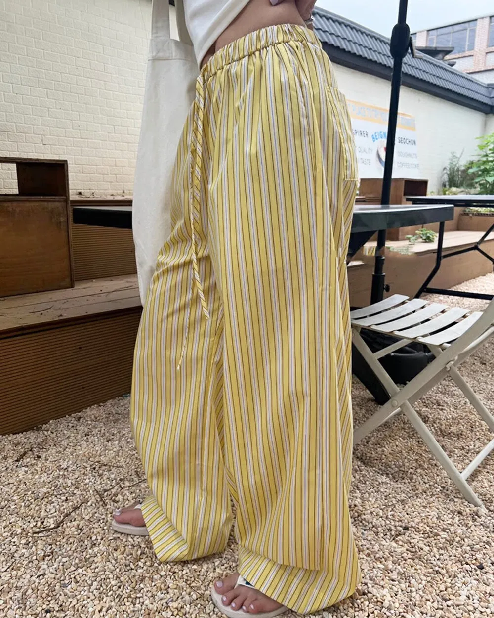 Casual Friday Striped Pants
