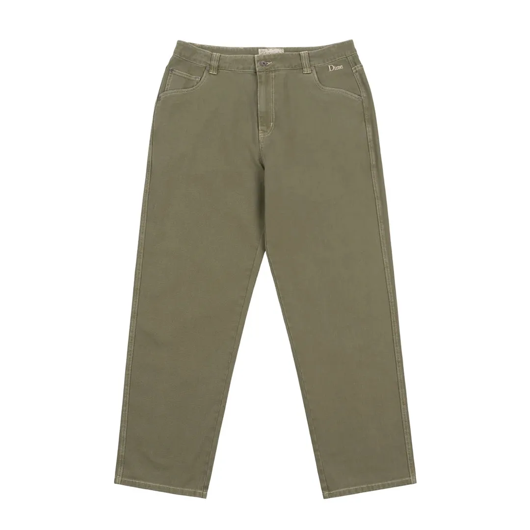 Classic Relaxed Denim Pants - Green Washed