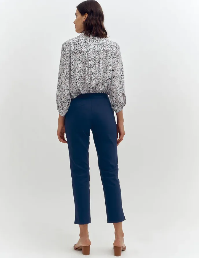 Cotton Blend Chino Pants