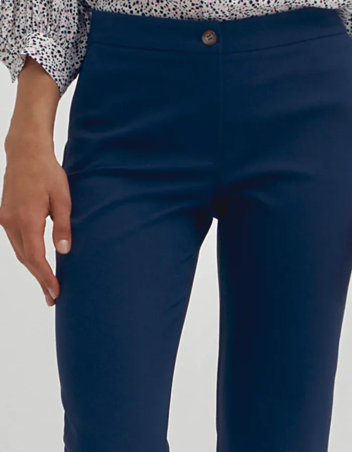 Cotton Blend Chino Pants