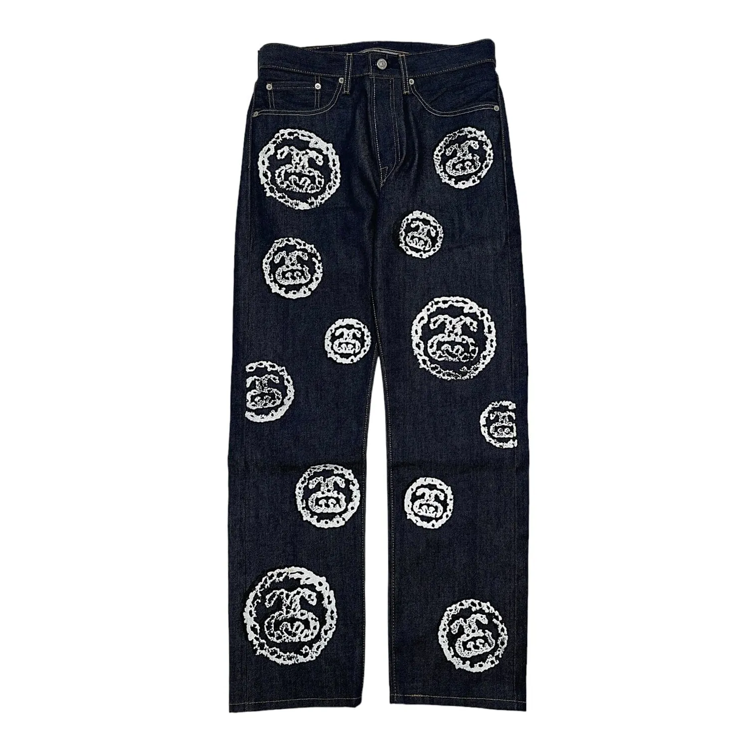 Denim Tears x Stussy 501 Jeans Raw Denim Pre-Owned