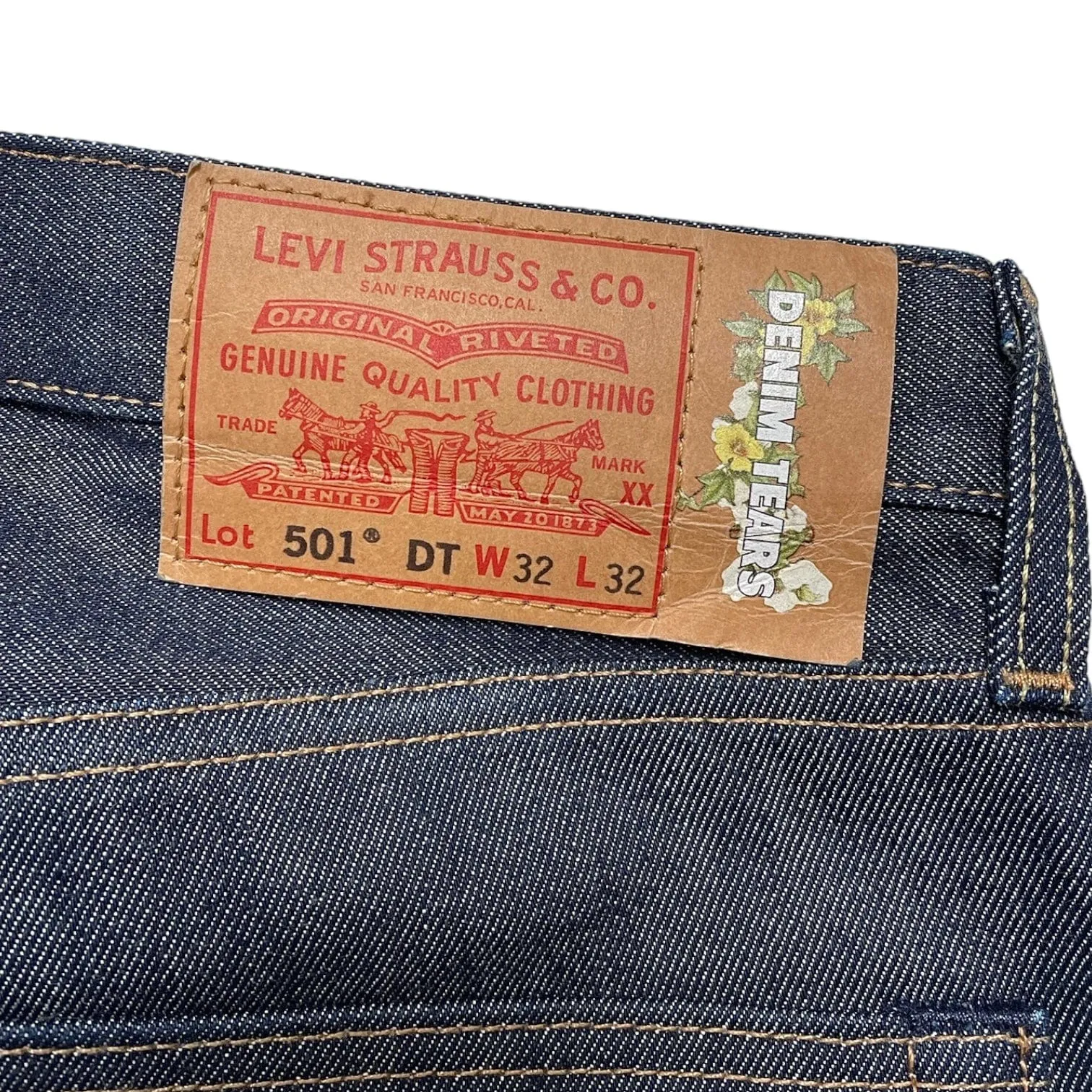 Denim Tears x Stussy 501 Jeans Raw Denim Pre-Owned