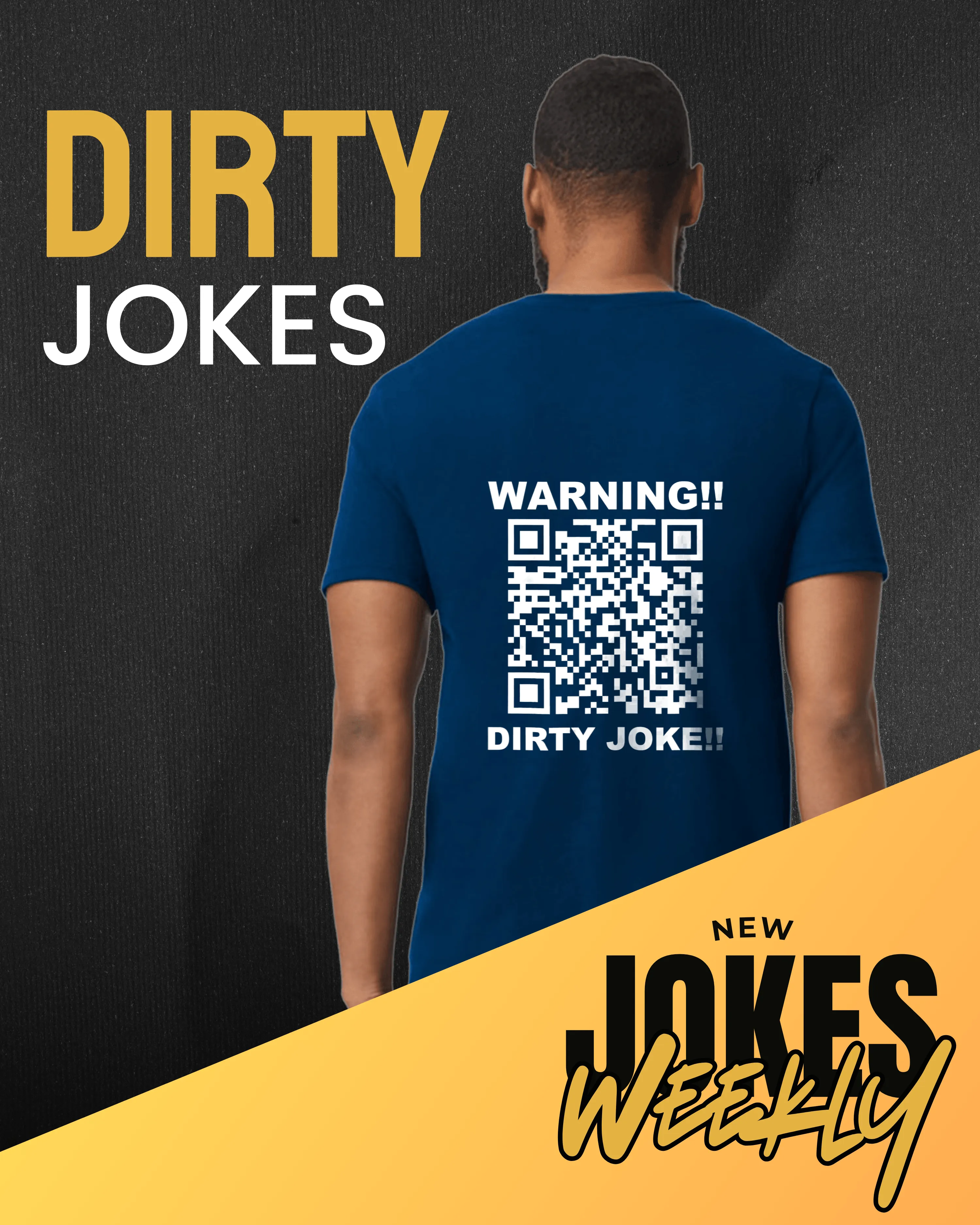 Dirty Jokes V-Neck QR Code