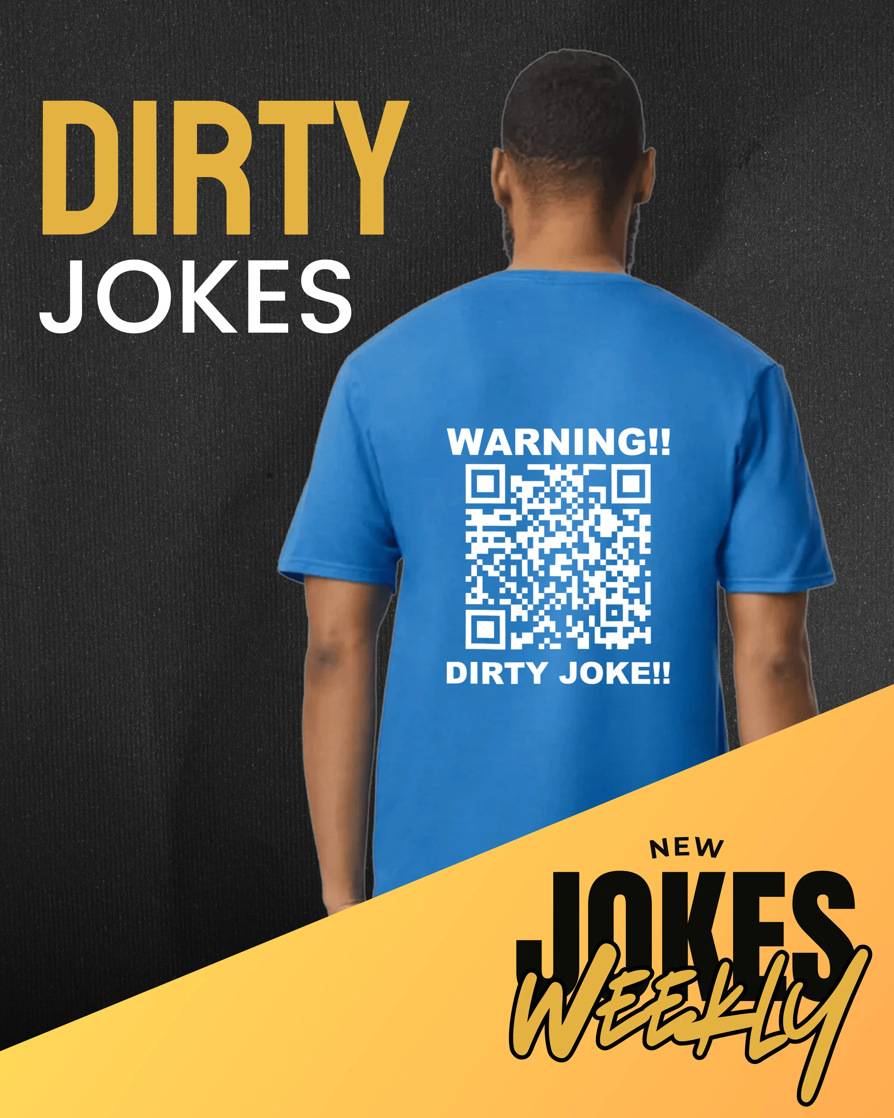 Dirty Jokes V-Neck QR Code
