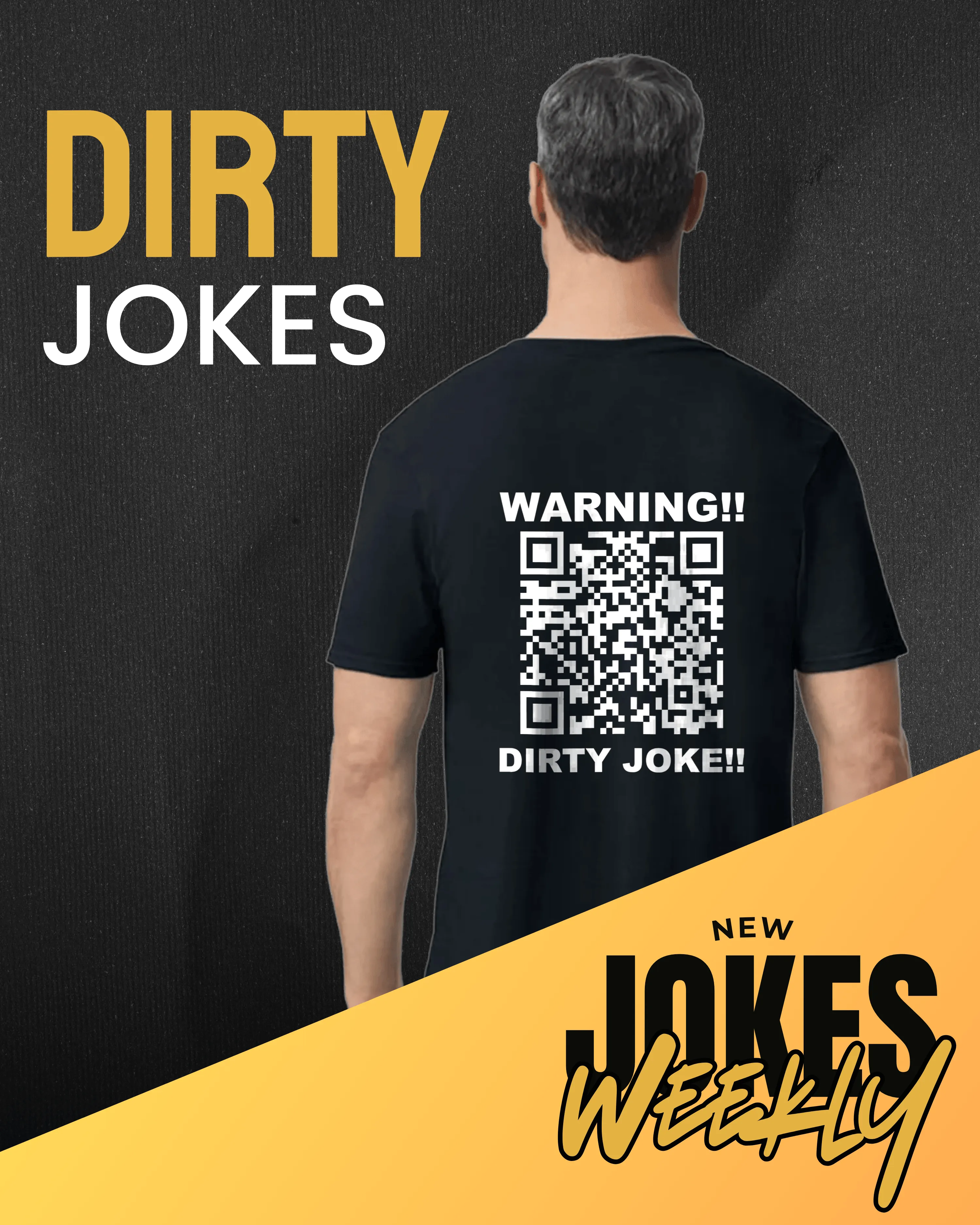Dirty Jokes V-Neck QR Code