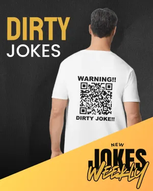 Dirty Jokes V-Neck QR Code