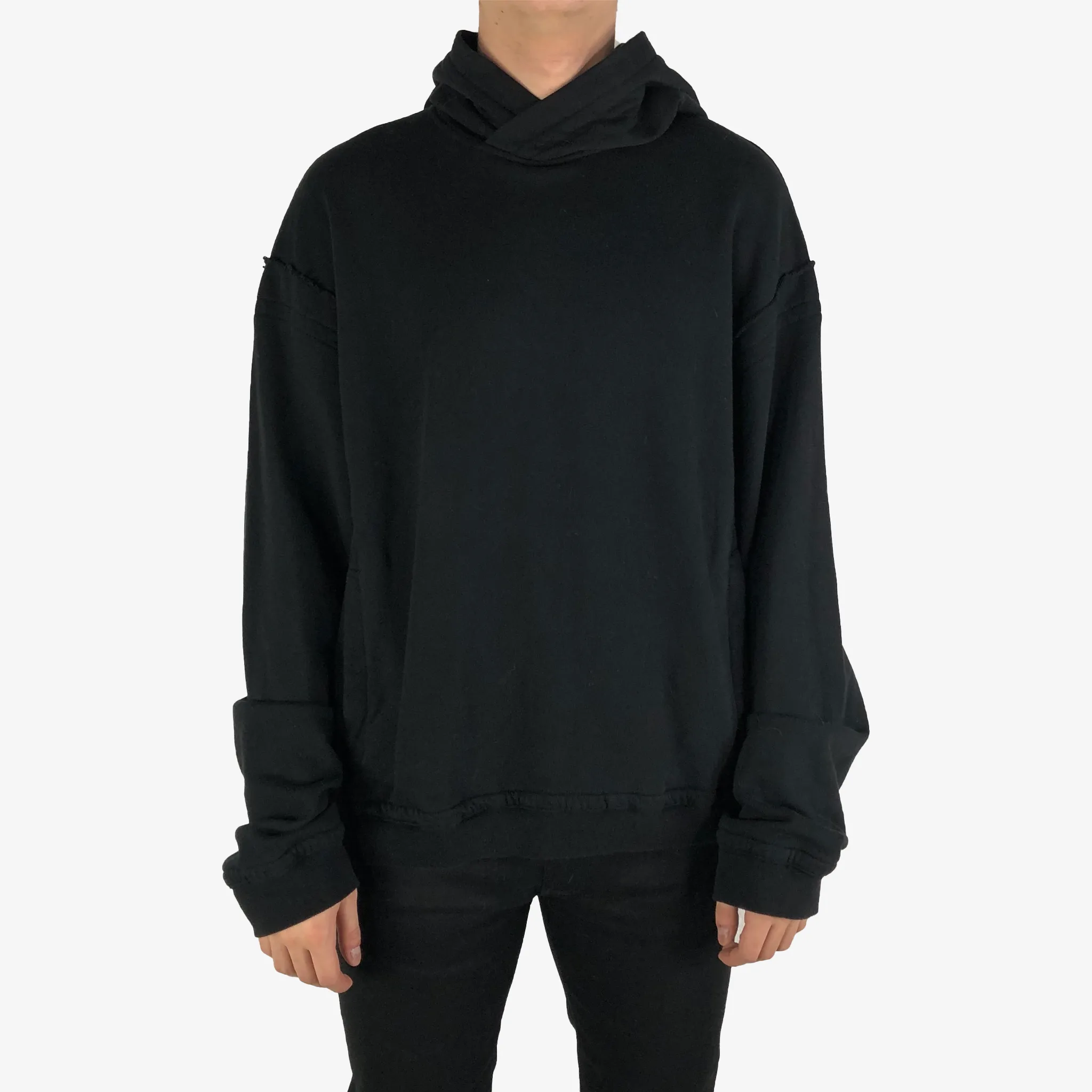 Distressed Black Perth Hoodie
