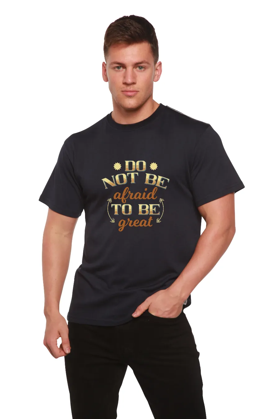 Do Not Be To Be Men's Bamboo Viscose/Organic Cotton Short Sleeve  Graphic T-Shirt