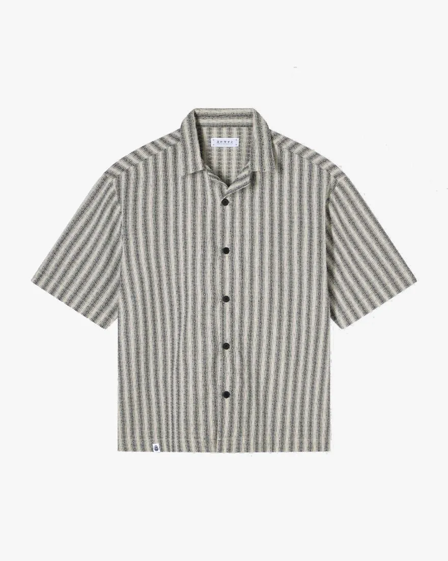 Edwin S/S Saga Shirt - Black / White