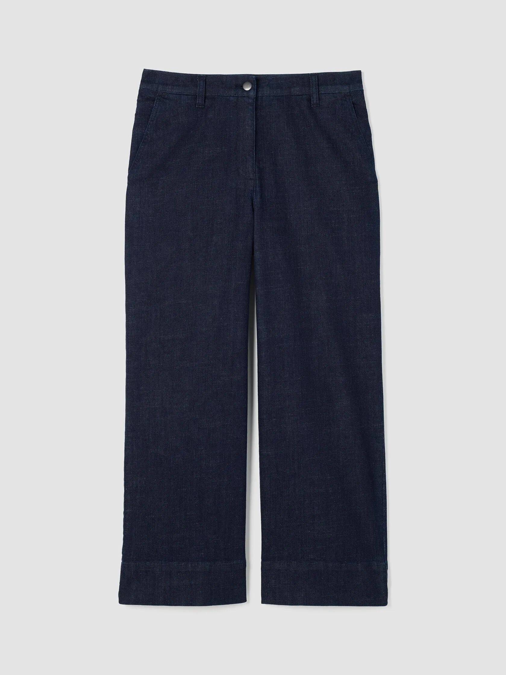 EILEEN FISHER - STRETCH WIDE-LEG JEAN