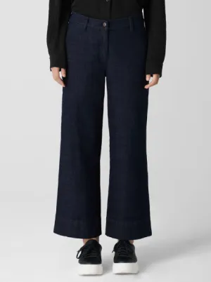 EILEEN FISHER - STRETCH WIDE-LEG JEAN