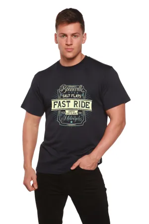 Fast Ride Men's Bamboo Viscose/Organic Cotton Short Sleeve Graphic T-Shirt