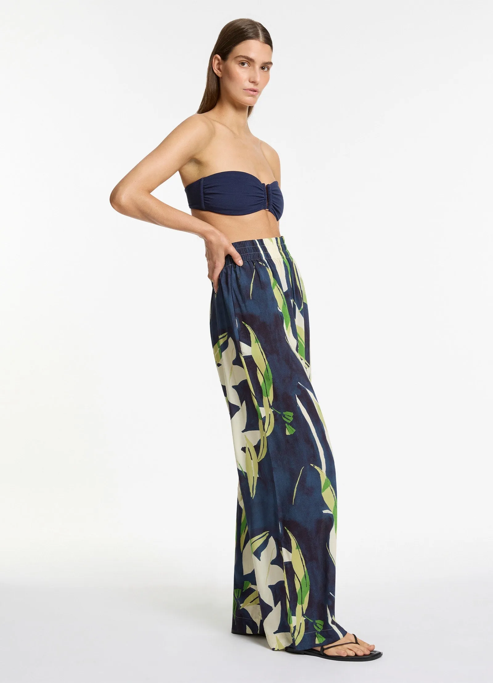 Fauna Wide Leg Pant - Ink