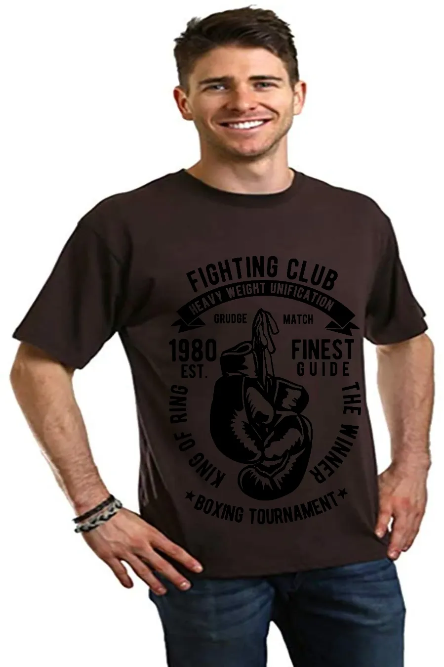 Fighting Club Men's Bamboo Viscose/Organic Cotton Short Sleeve Graphic T-Shirt